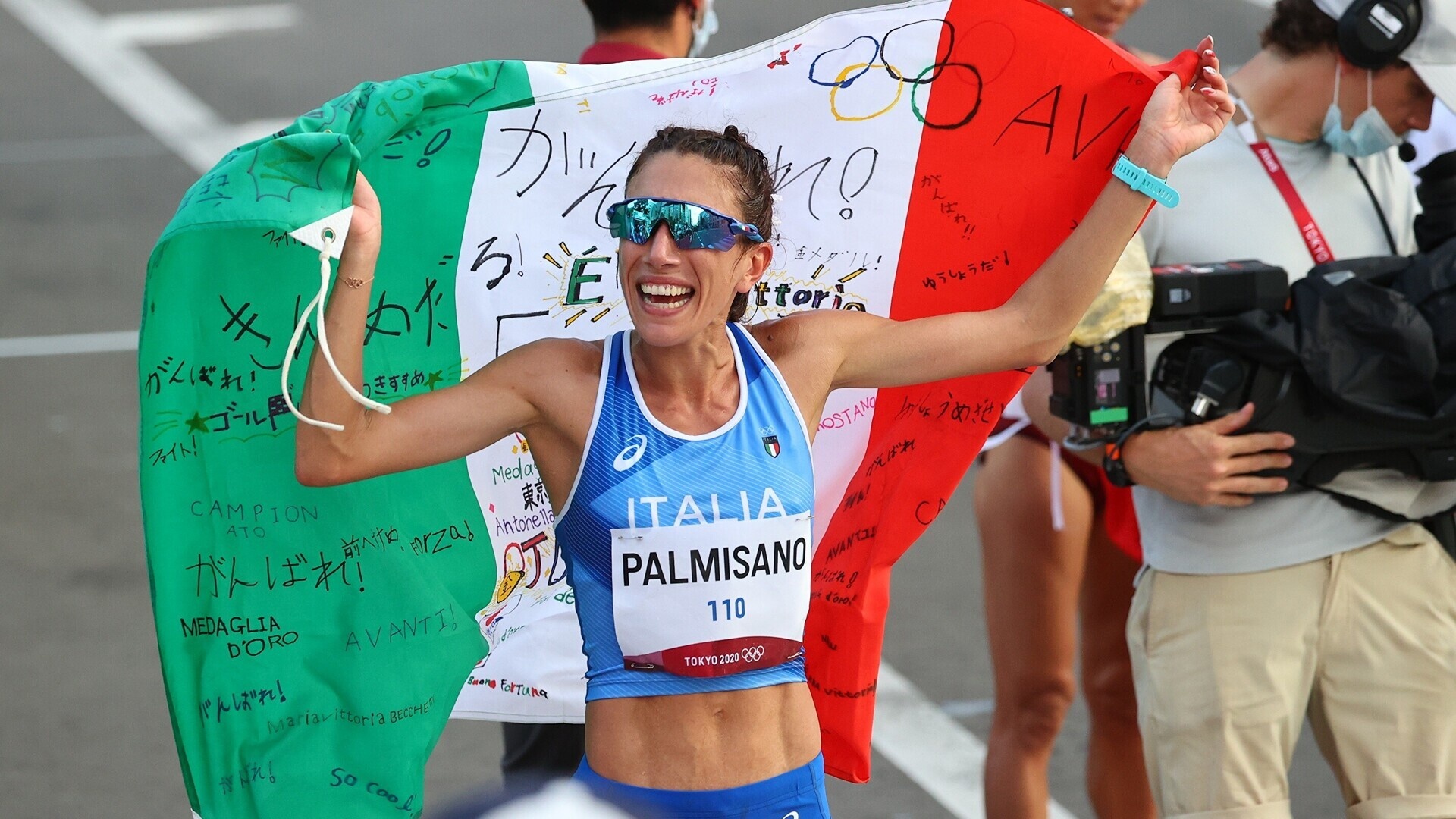 Antonella Palmisano, Italian victory, 20km race walk, 1920x1080 Full HD Desktop