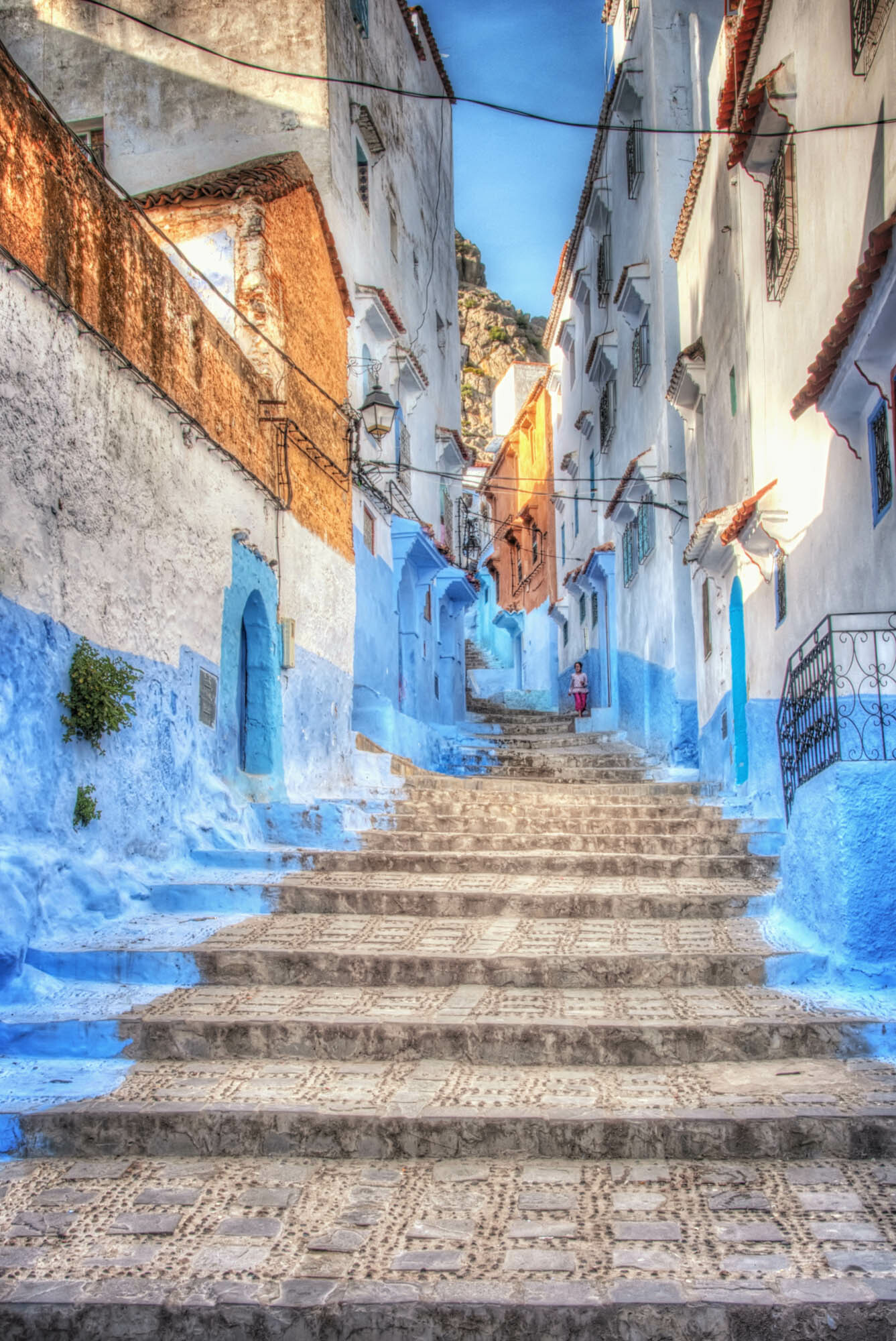 Chefchaouen in Morocco, Wandering through blue streets, 1340x2000 HD Phone