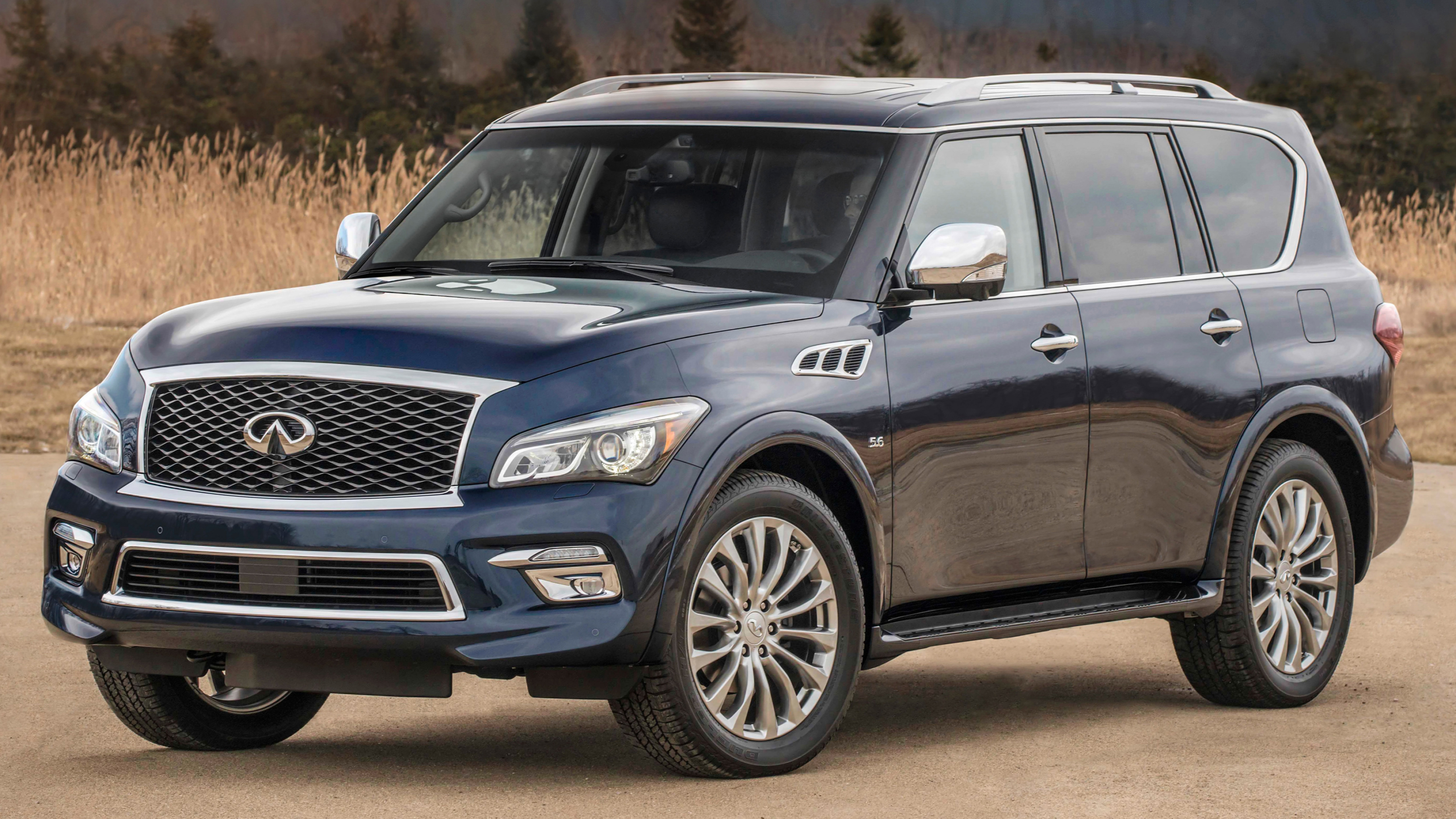 Infiniti QX80, Premium SUV, Spacious interior, Refined luxury, 3840x2160 4K Desktop