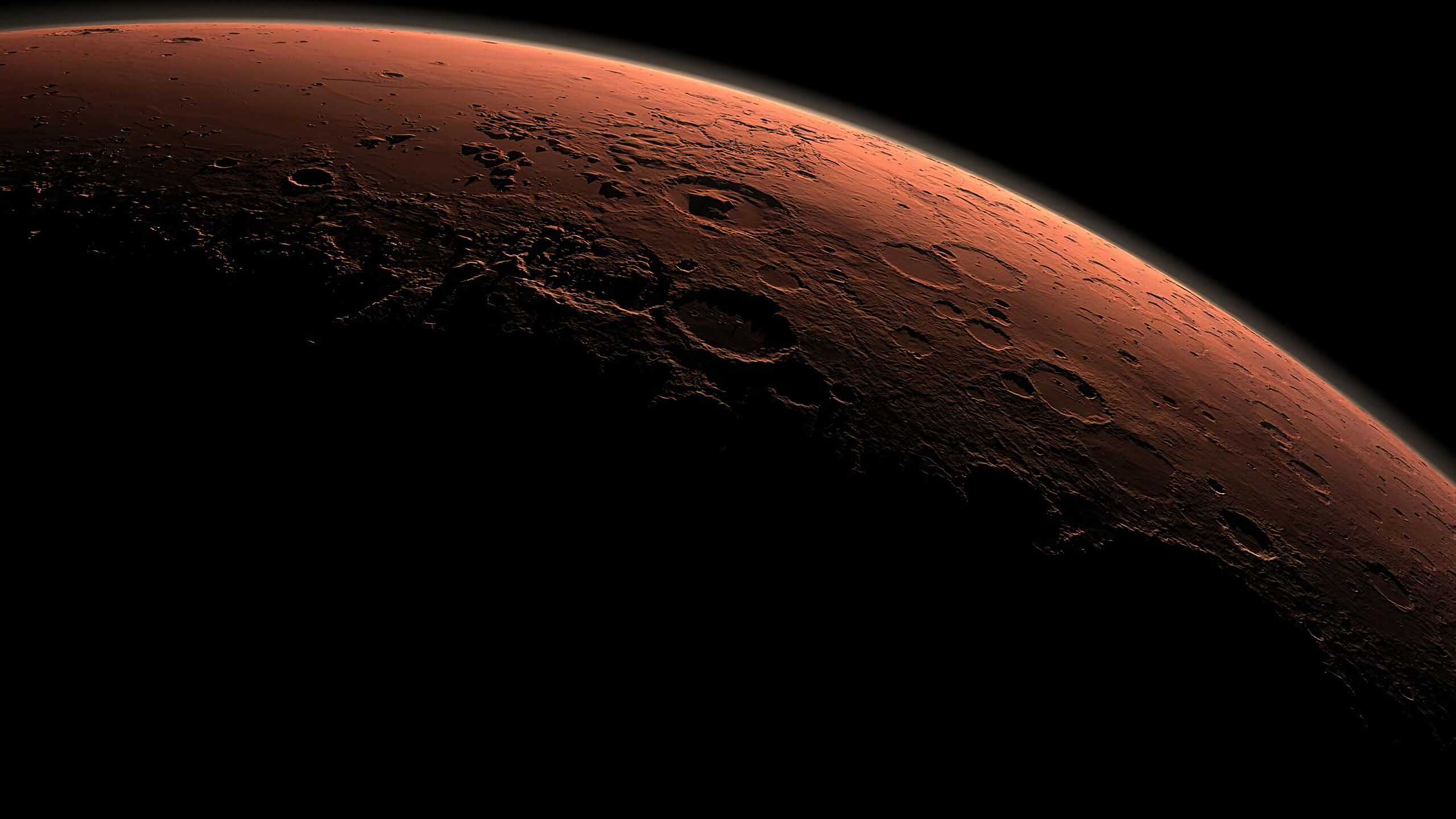 Mars, 4K resolution, Striking HD wallpapers, Mars planet view, 2560x1440 HD Desktop