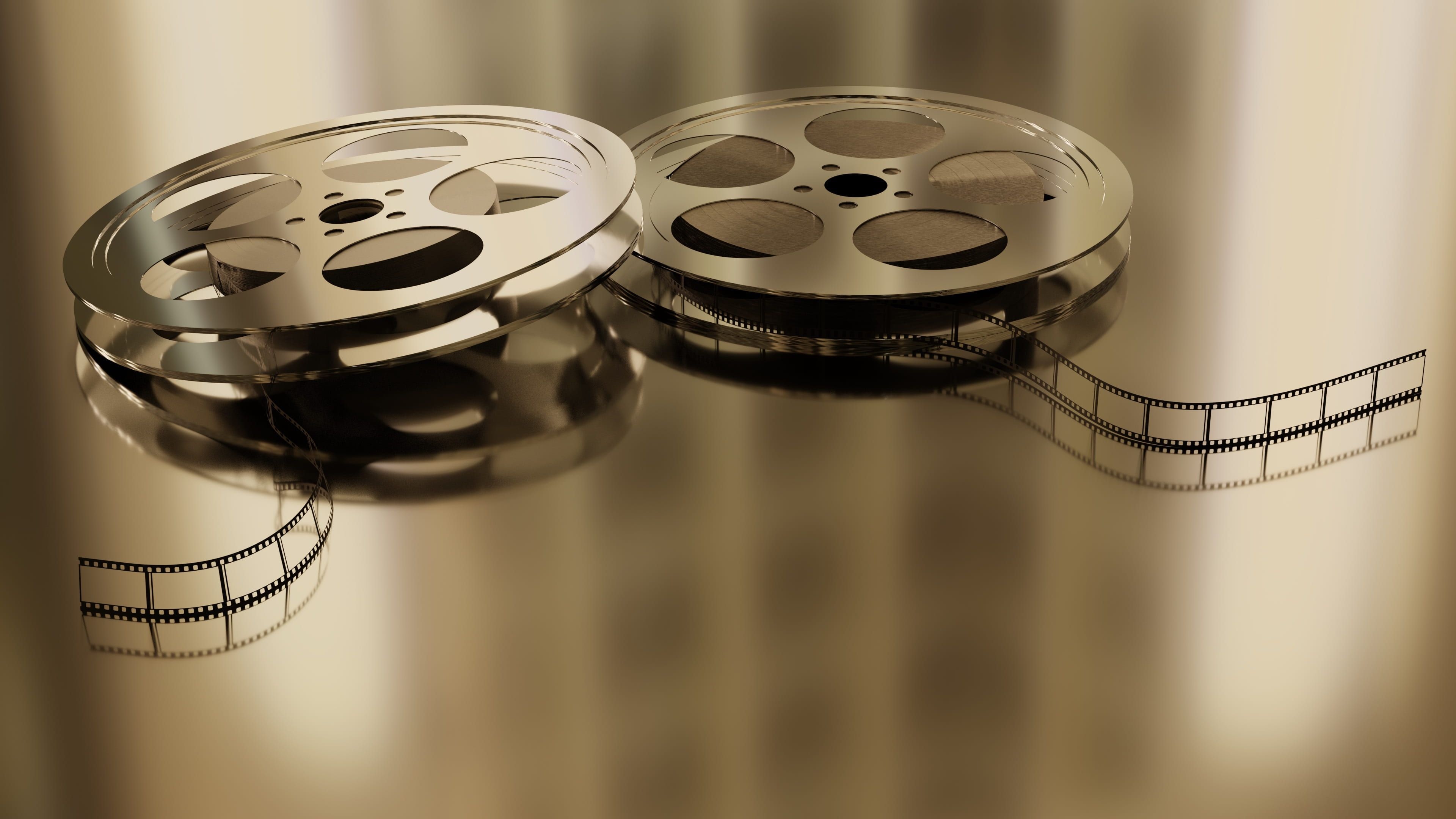 Film Strip, Film Reels, Vintage Cinema, 4K Wallpaper, 3840x2160 4K Desktop