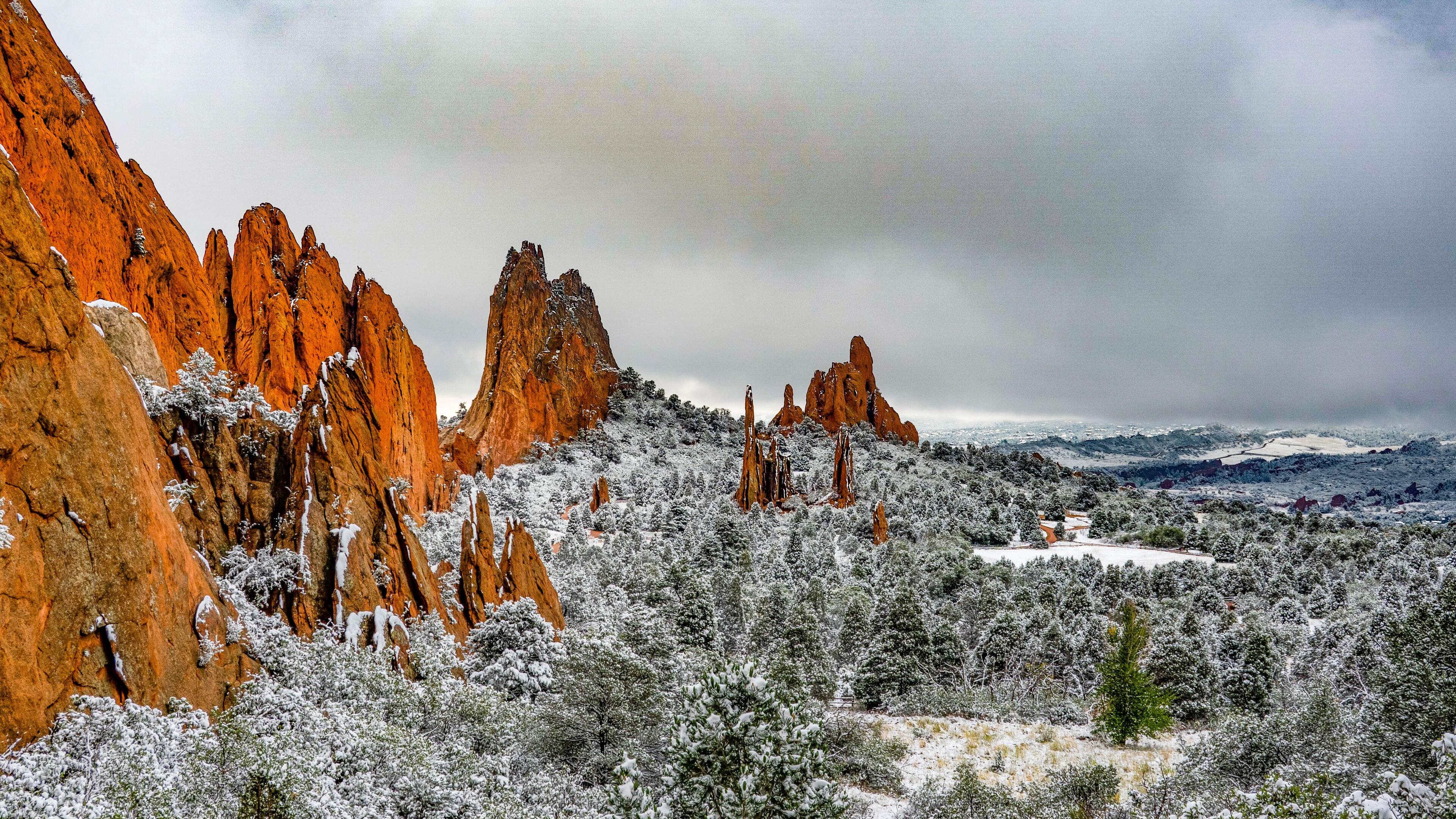 Colorado Springs, USA landscapes, High-quality wallpapers, Beautiful backgrounds, 3840x2160 4K Desktop