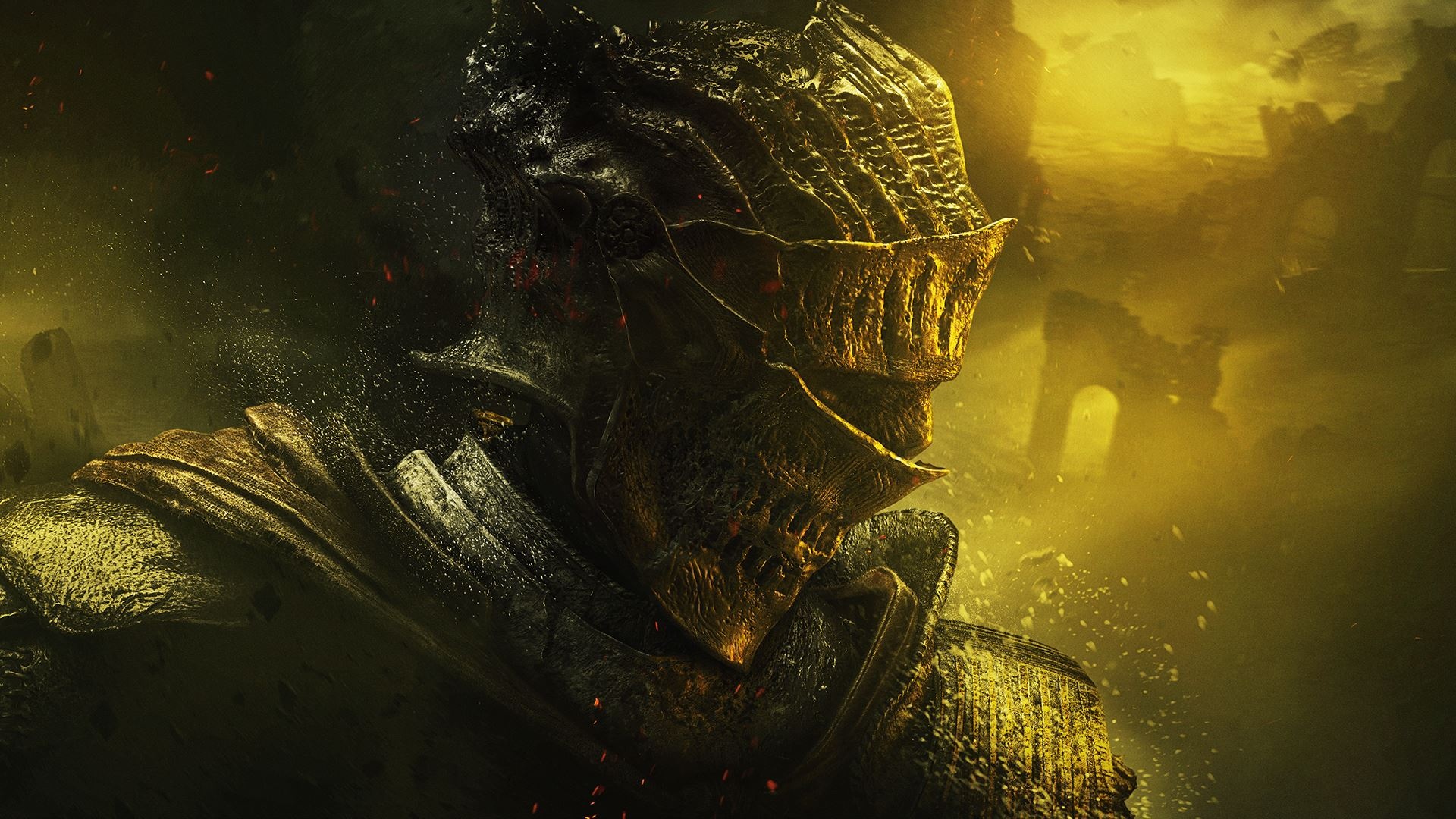 Soul of Cinder, Firelink Helm, Kiln of the First Flame, Full HD Desktop wallpaper
