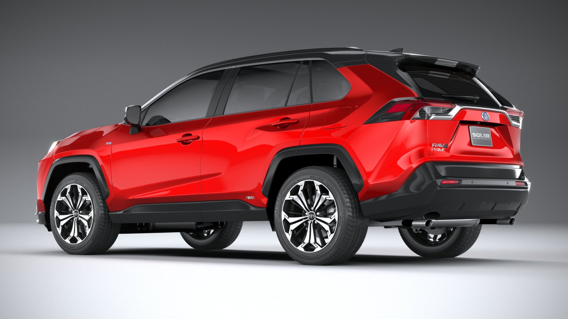 3D SQUIR Left Side, Toyota RAV4 Prime Wallpaper, 2400x1350 HD Desktop