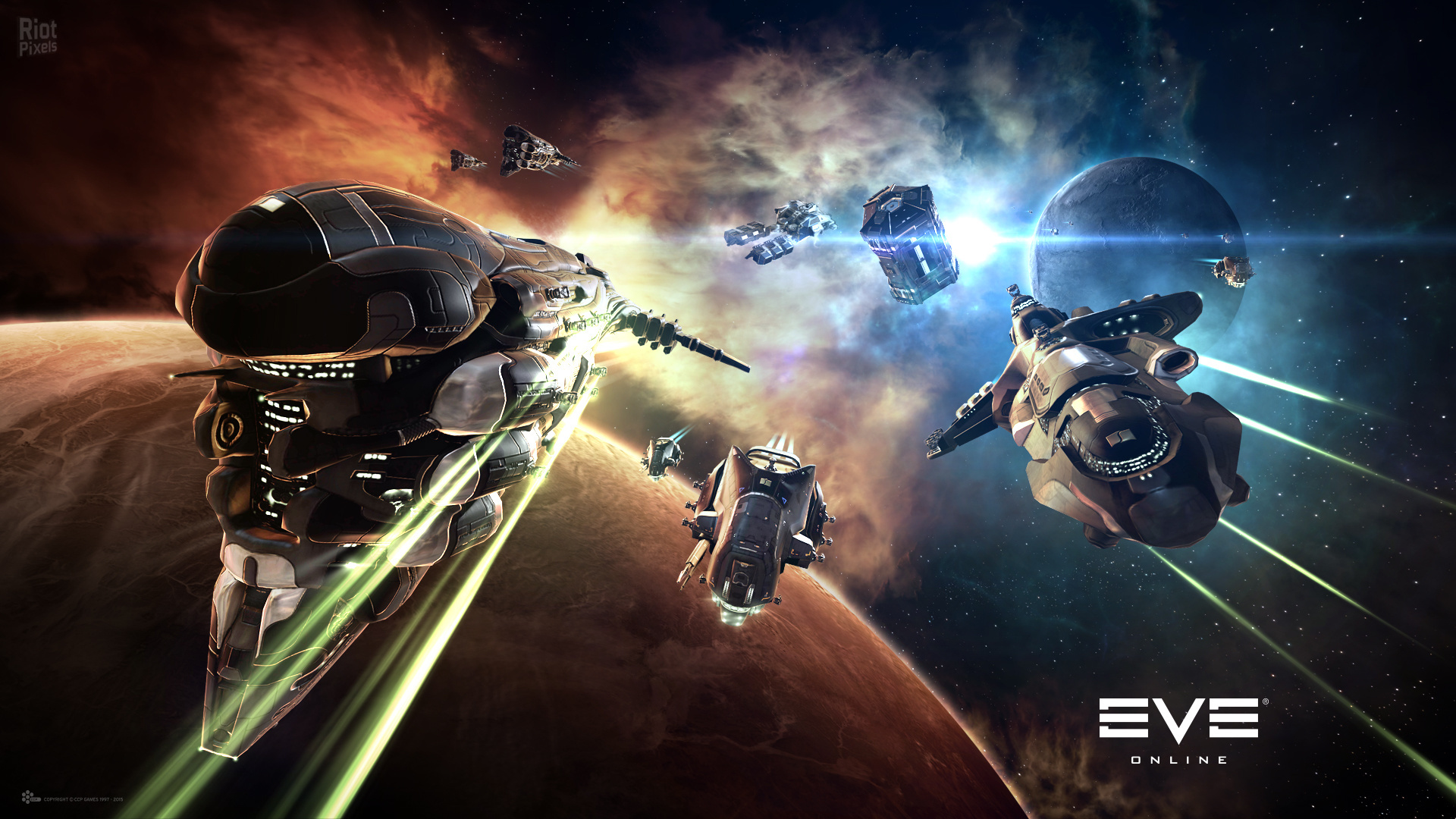 EVE Online game wallpaper, Riot Pixels, 1920x1080 Full HD Desktop