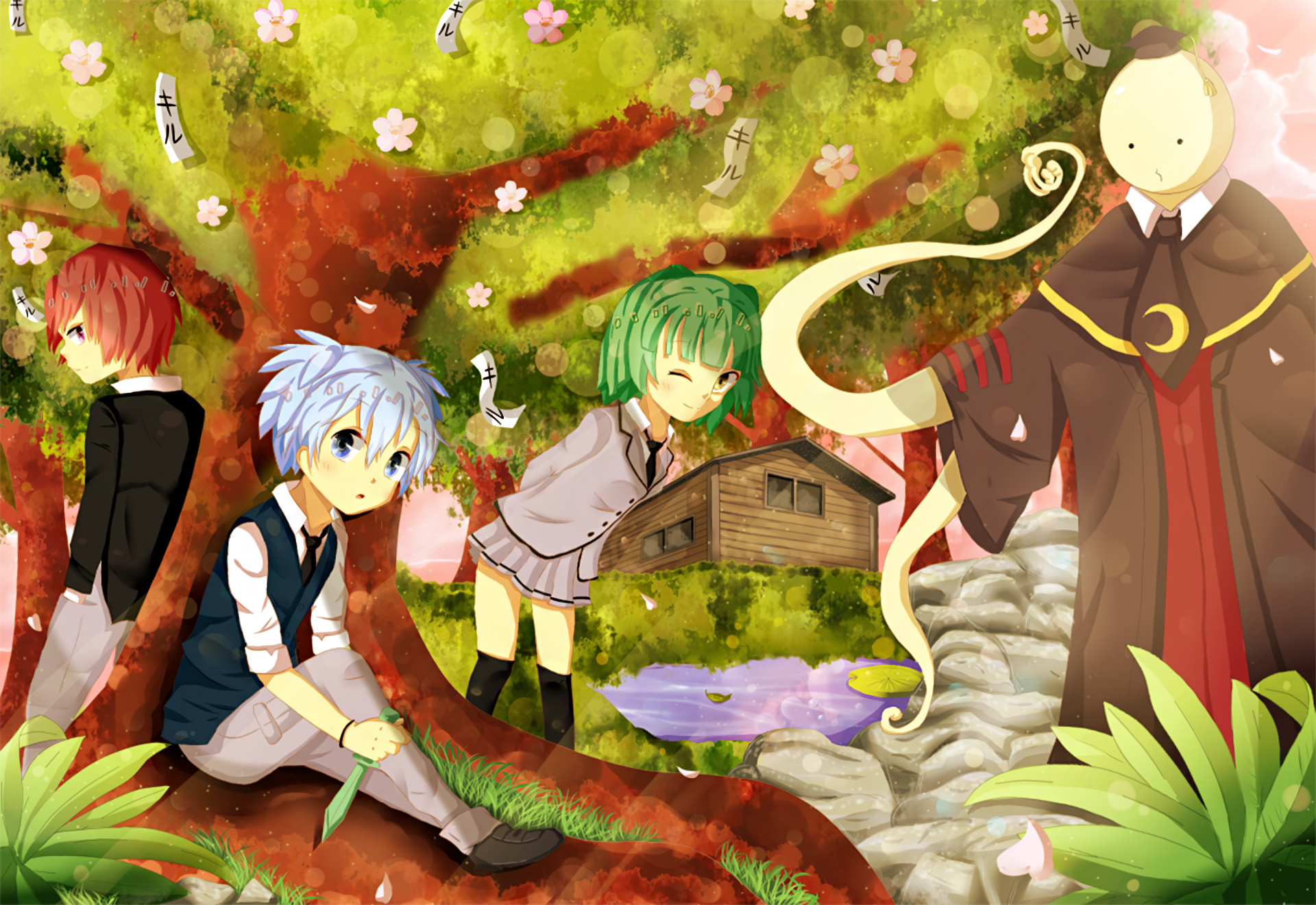 Assassination Classroom characters, Iconic wallpaper, Vibrant art style, Memorable moments, 1920x1320 HD Desktop