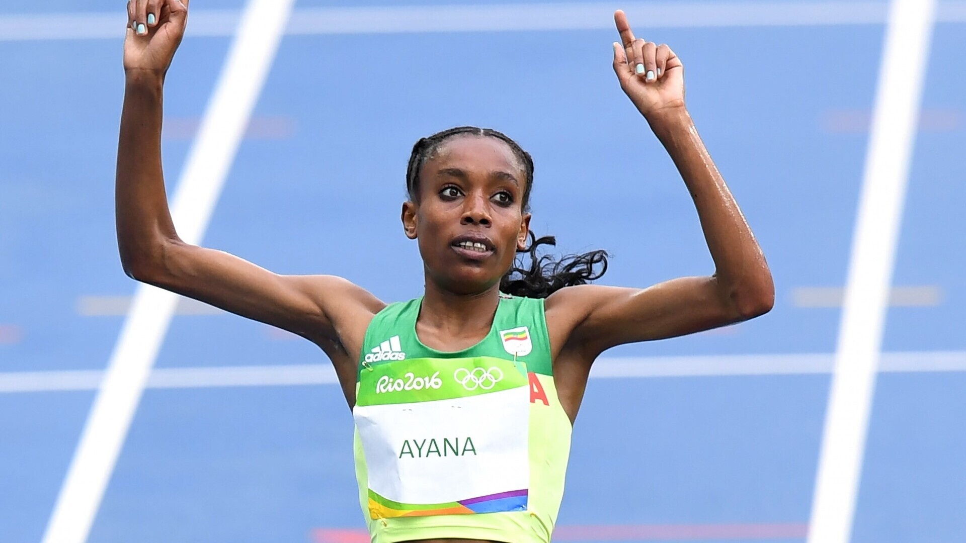 Almaz Ayana, Rio Olympics, World record, Estonian Broadcasting Corporation, 1920x1080 Full HD Desktop