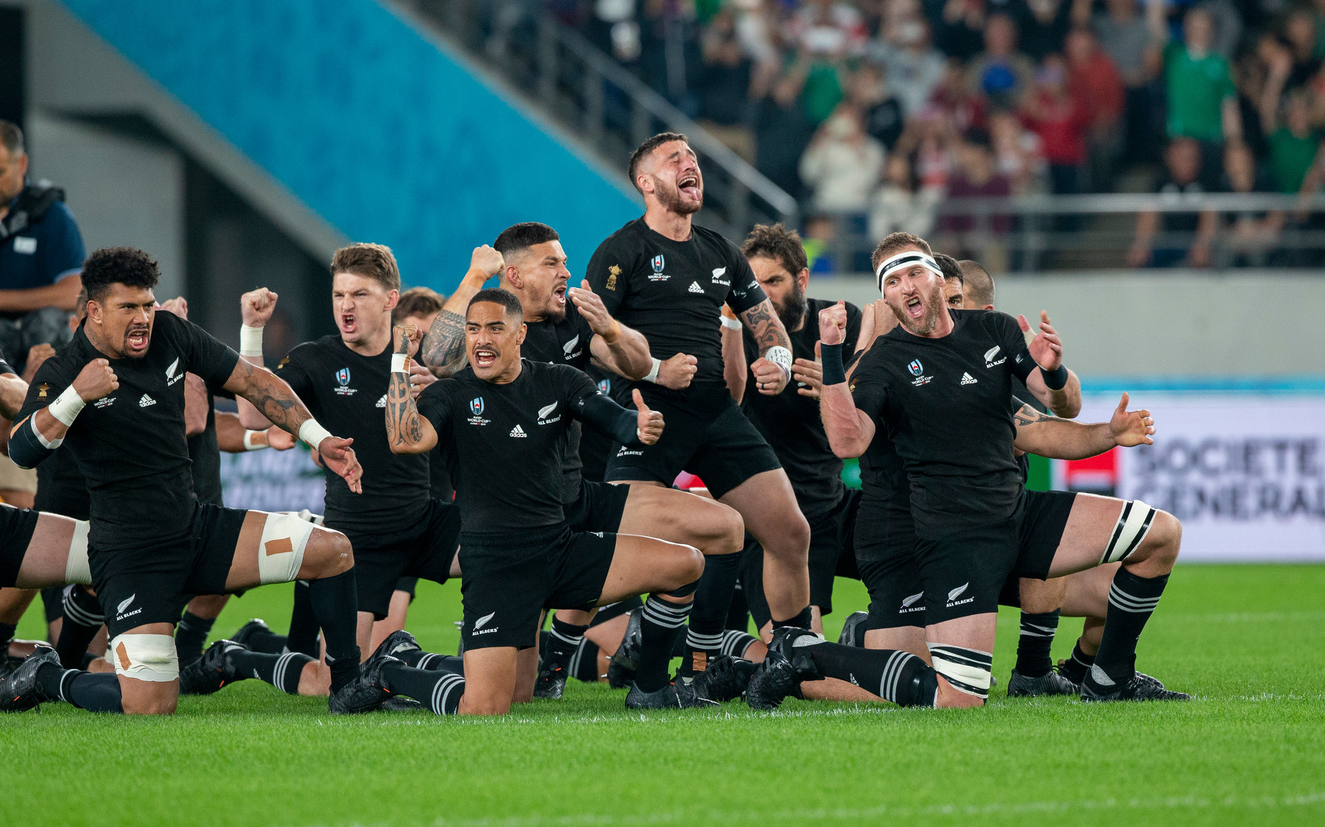 Striped tent atmosphere, Dissolving Black Rugby Haka, Spectator's perspective, Vibrant event, 1920x1200 HD Desktop