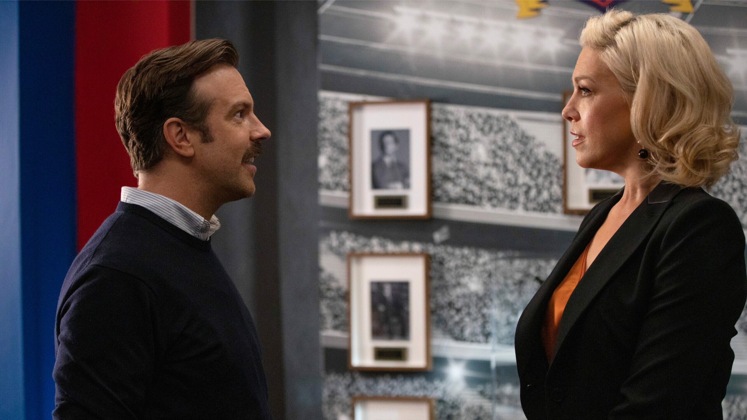 Ted Lasso and Rebecca Welton, Ted Lasso Wallpaper, 2560x1440 HD Desktop