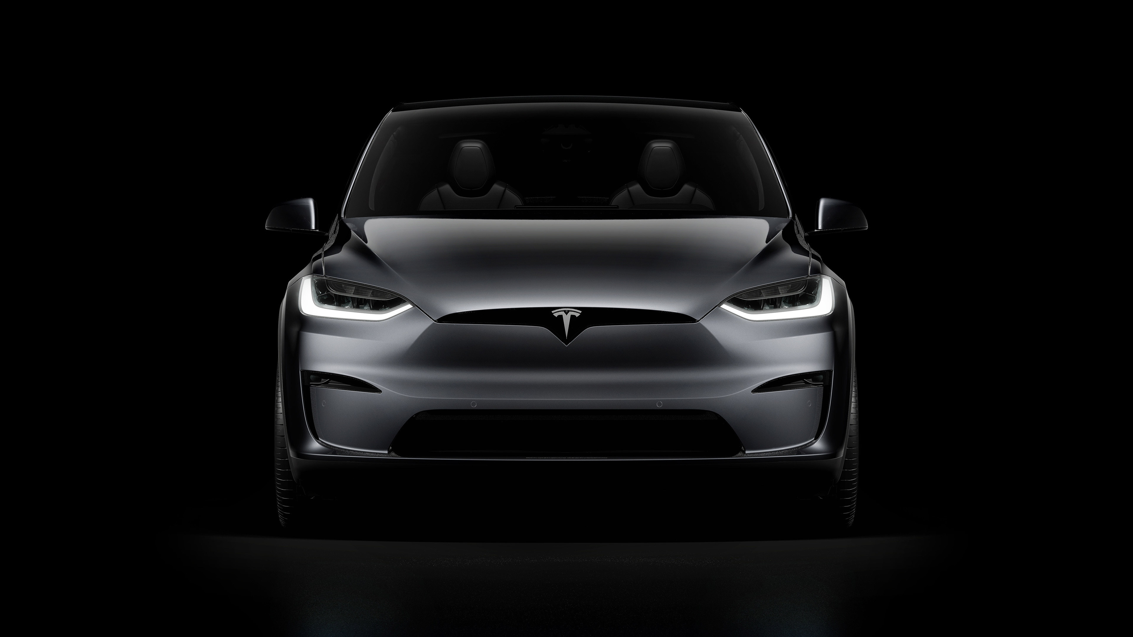 Monochrome, Tesla Model X Wallpaper, 3840x2160 4K Desktop