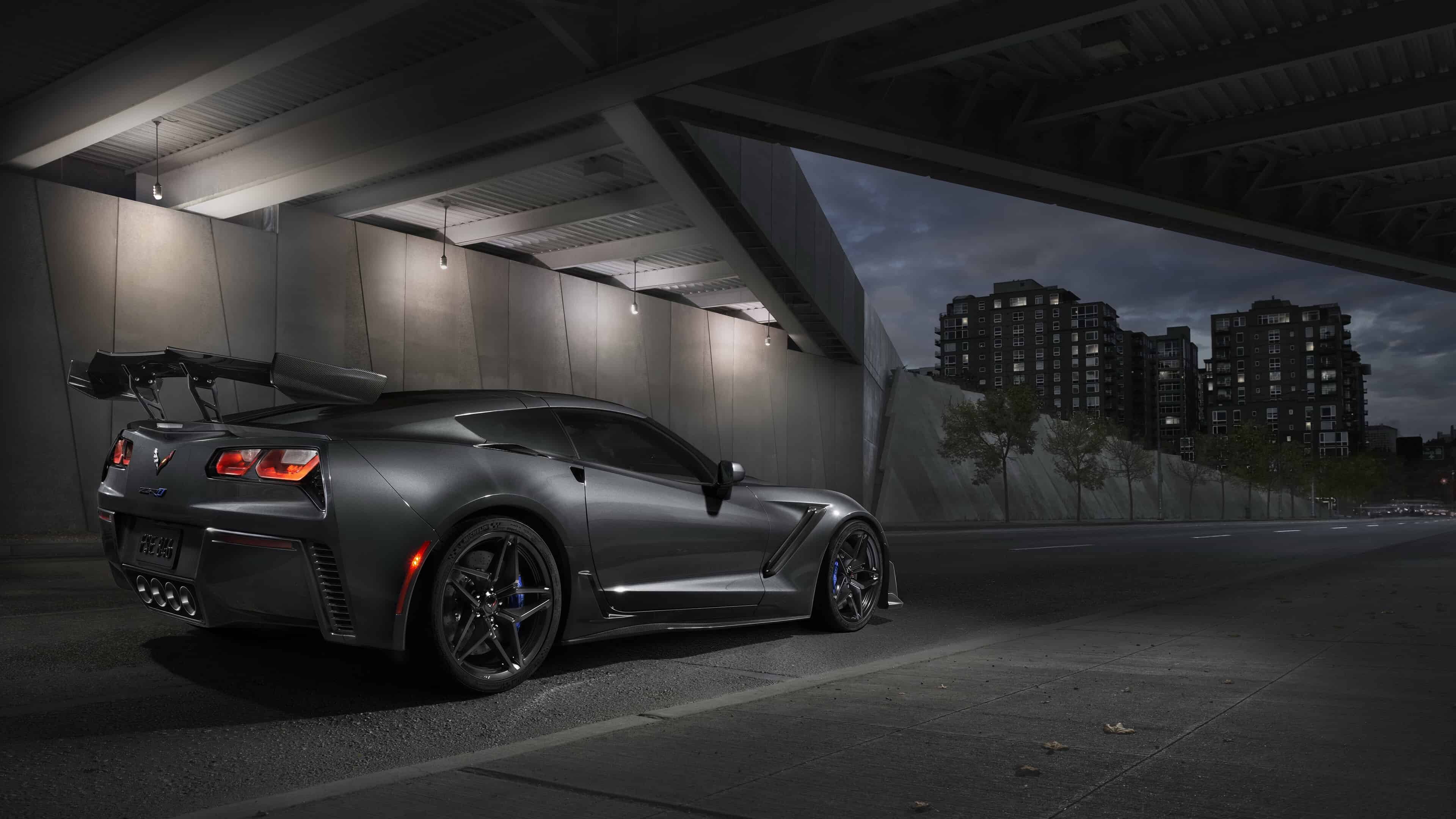 Chevrolet Corvette ZR1 Black, UHD 4K wallpaper, Automotive enthusiasts, Performance cars, 3840x2160 4K Desktop