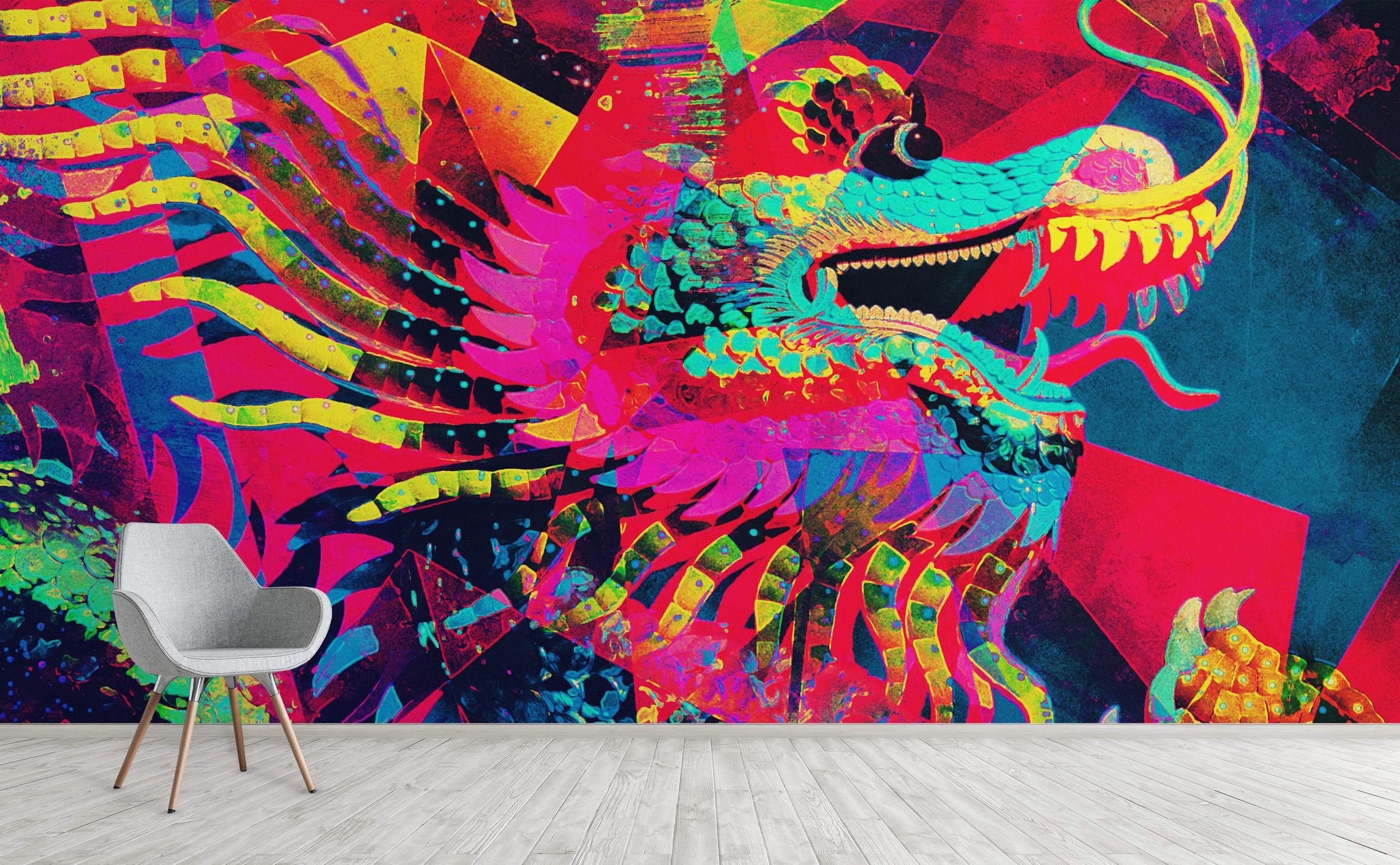 Abstract Dragon, Geometric backgrounds, 2880x1780 HD Desktop