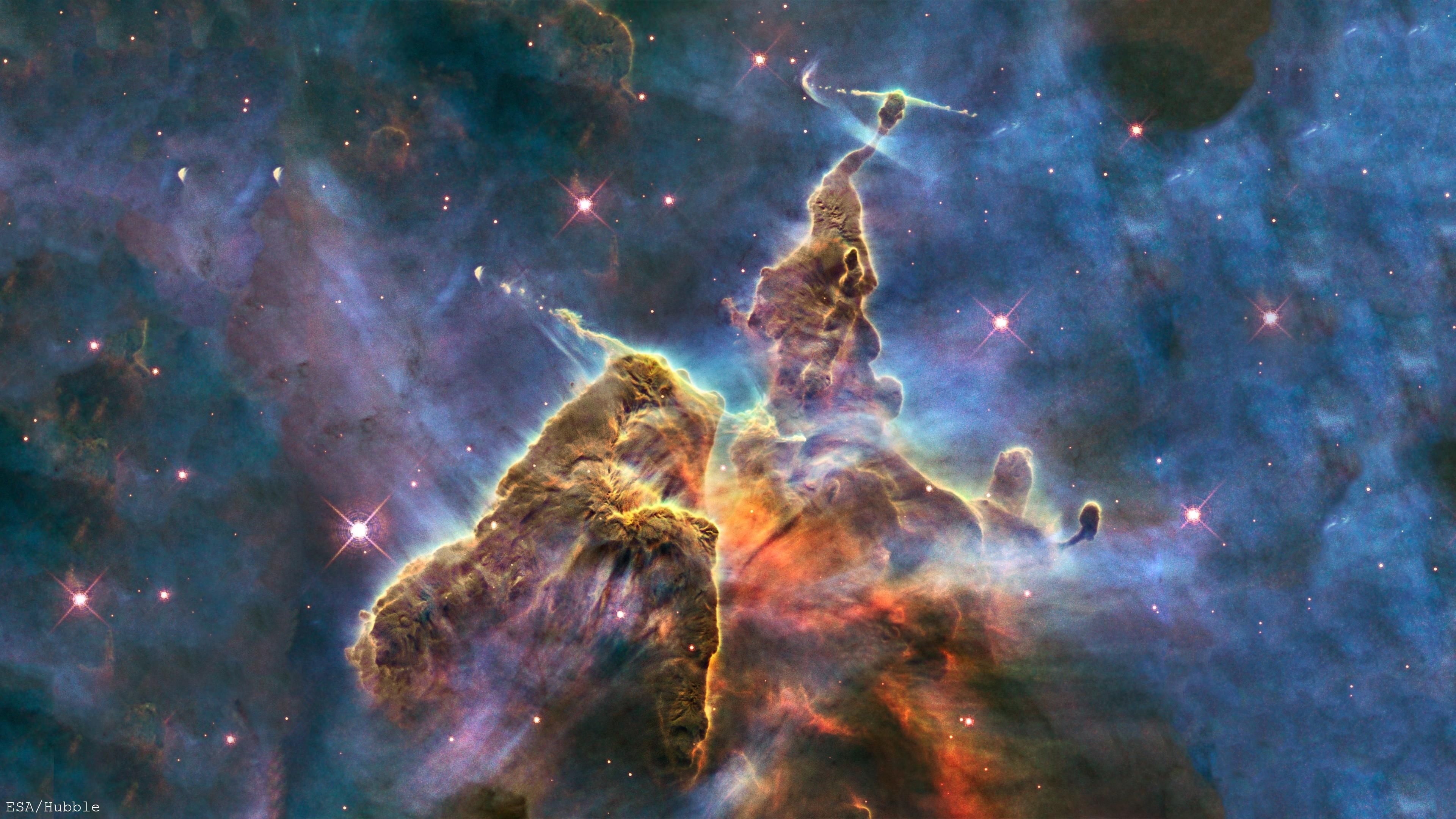 Carina Nebula, Hubble Wallpaper, 3840x2160 4K Desktop