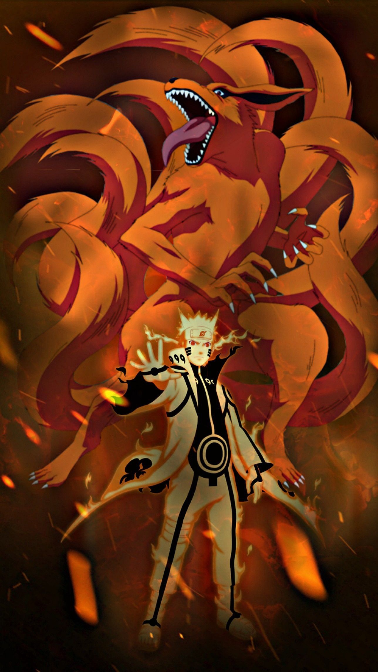 Kurama (Anime), Naruto wallpaper, Kyubi's true form, Shippuden characters, 1290x2290 HD Phone