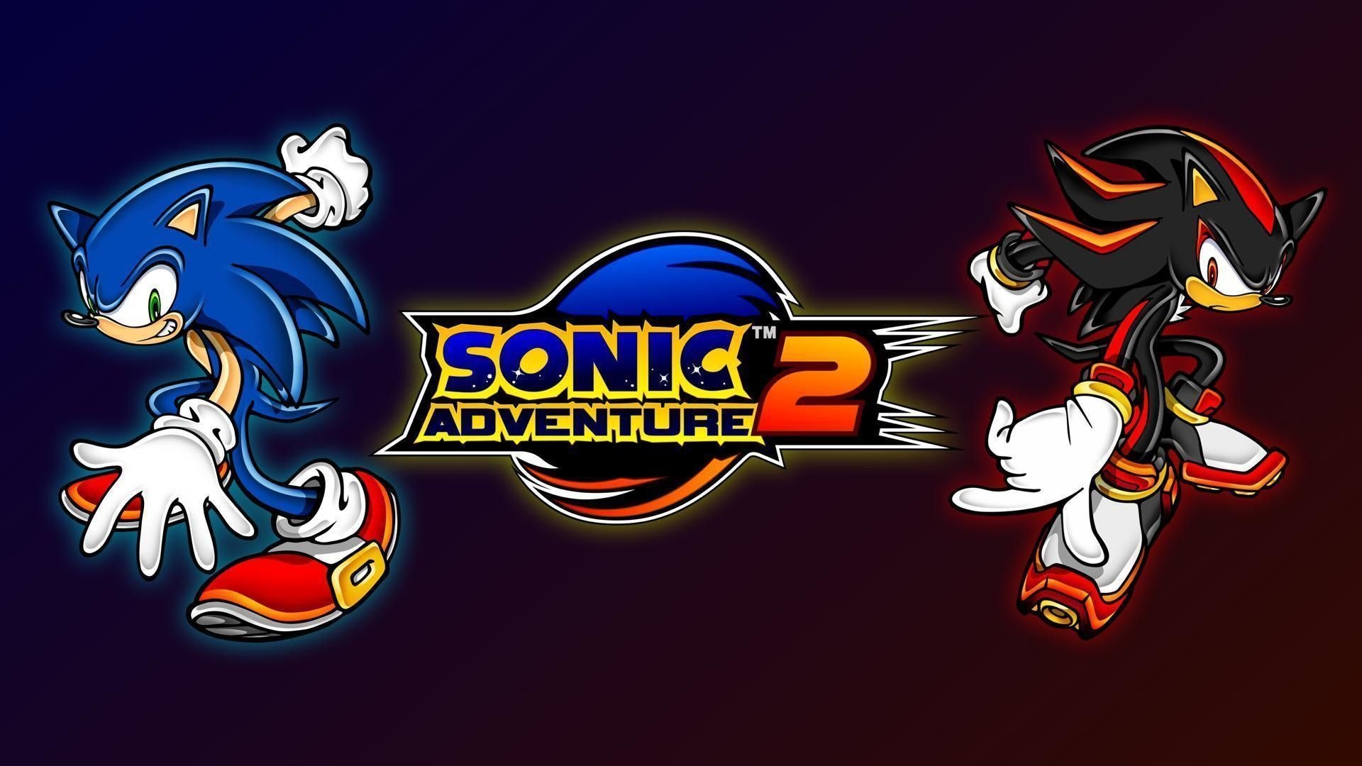 Sonic the Hedgehog, Shadow the Hedgehog, Sonic Adventure 2 logo, Full HD Desktop wallpaper