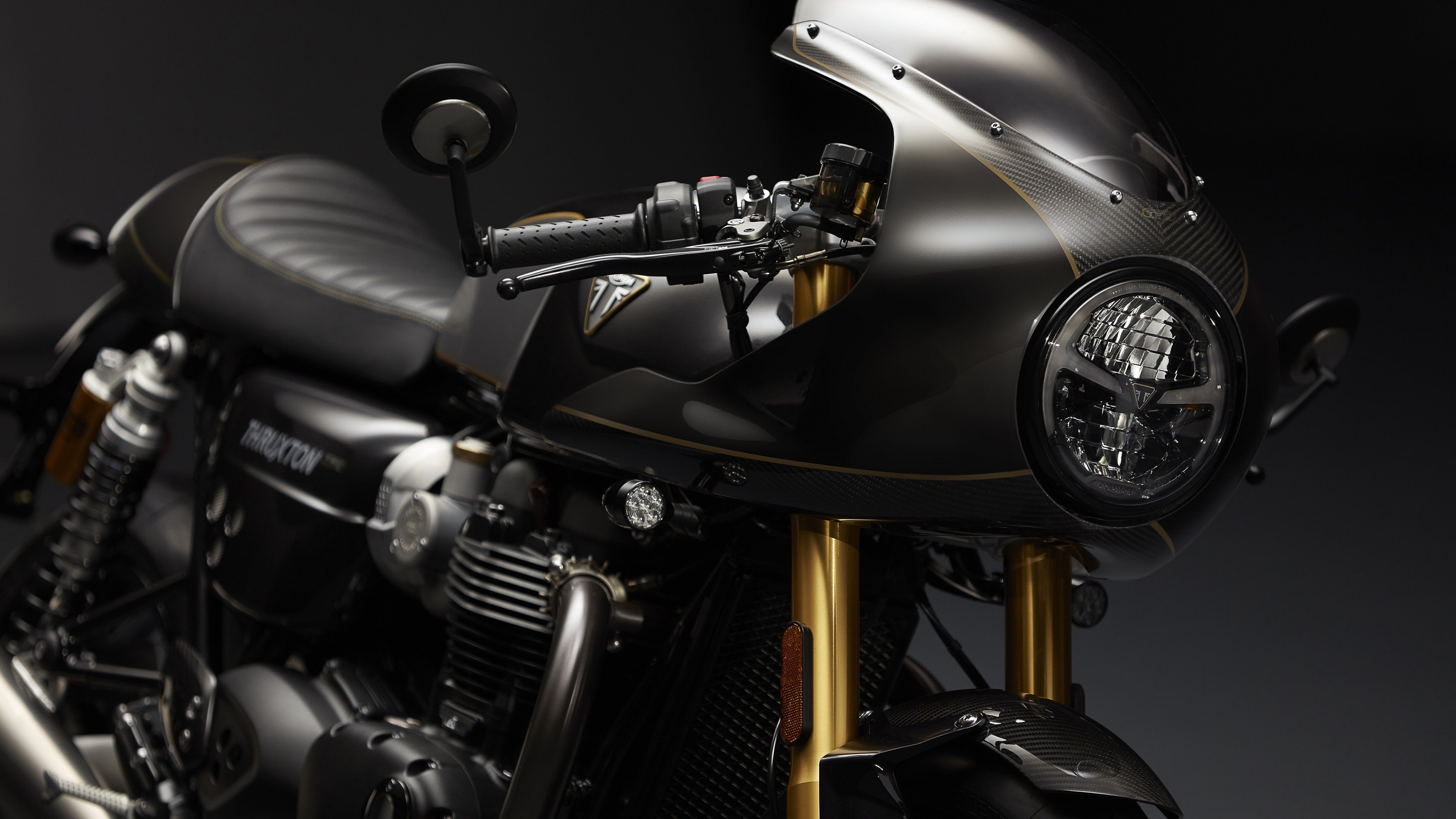 Triumph Thruxton RS, Auto excellence, Classic British design, Thruxton anniversary, 3840x2160 4K Desktop