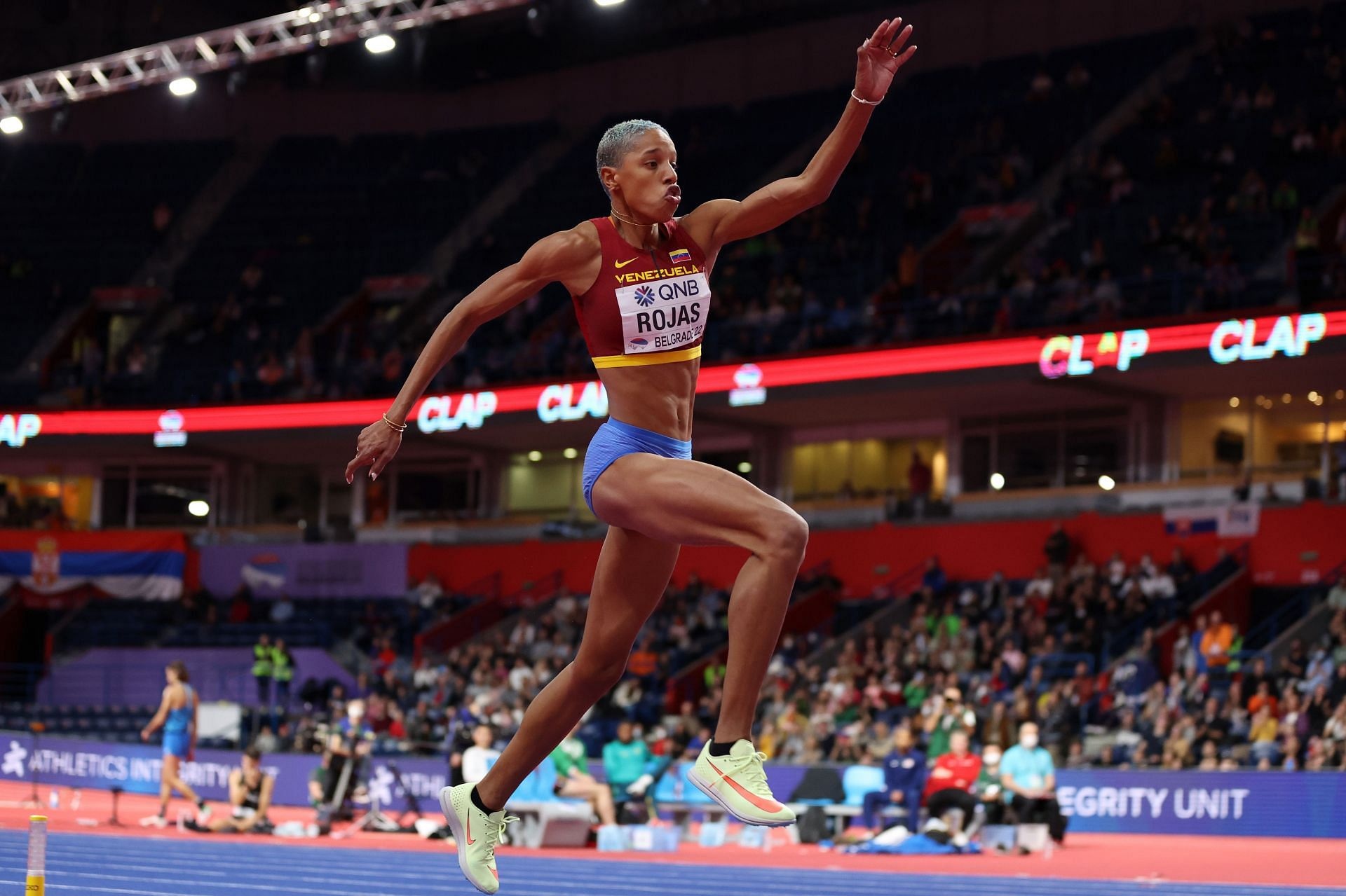 Yulimar Rojas, Triple jump world record, World athletics indoor championships, Golden triumph, 1920x1280 HD Desktop