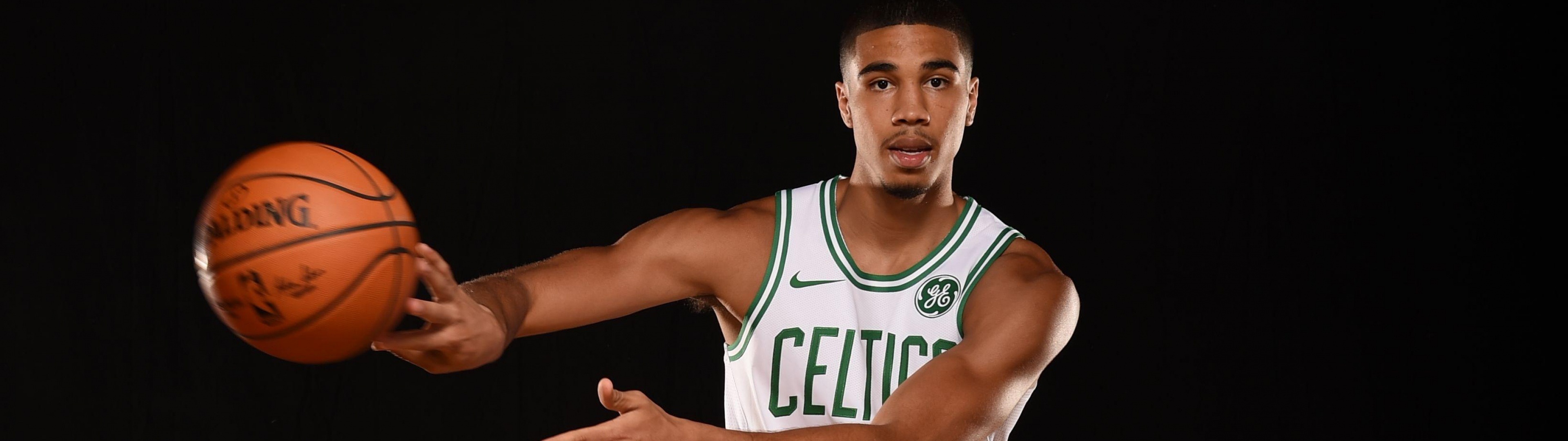 Jayson Tatum, 4K wallpaper, American basketball player, 3840x1080 Dual Screen Desktop