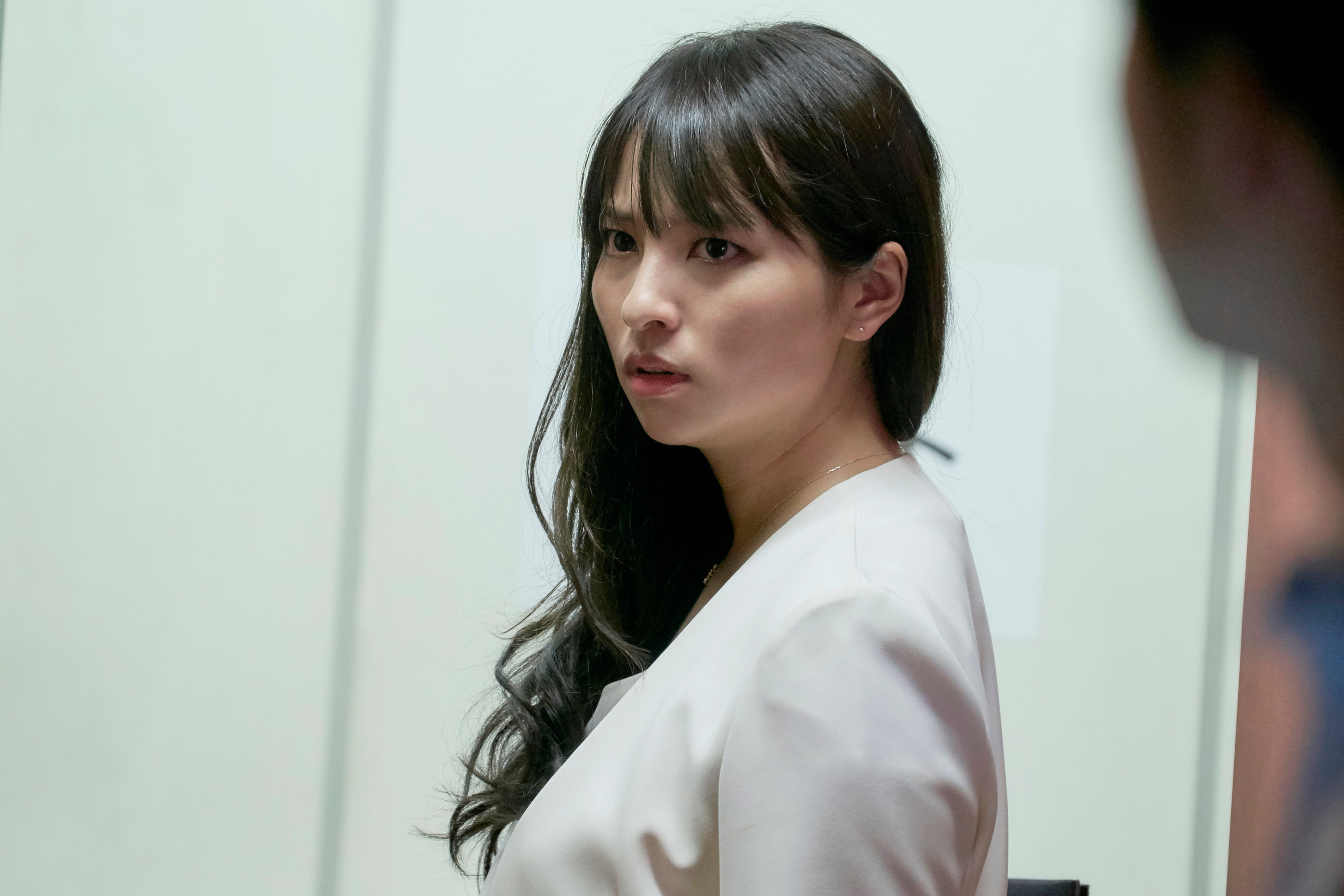 Saori Shibuki, Ayame Misaki, White blouse, HD Desktop wallpaper