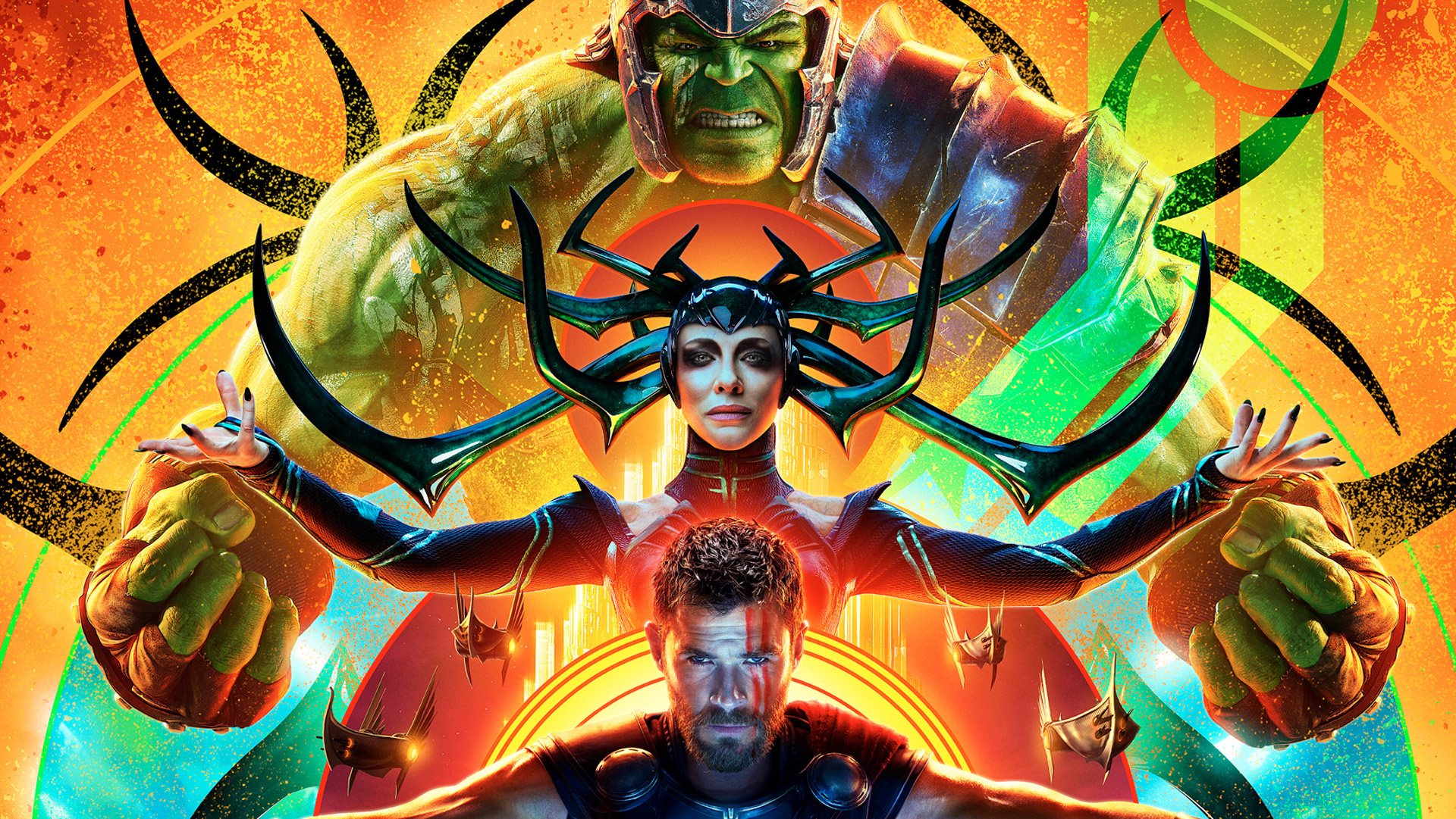 Hulk, Hela, Thor, Ragnarok, 1920x1090 HD Desktop
