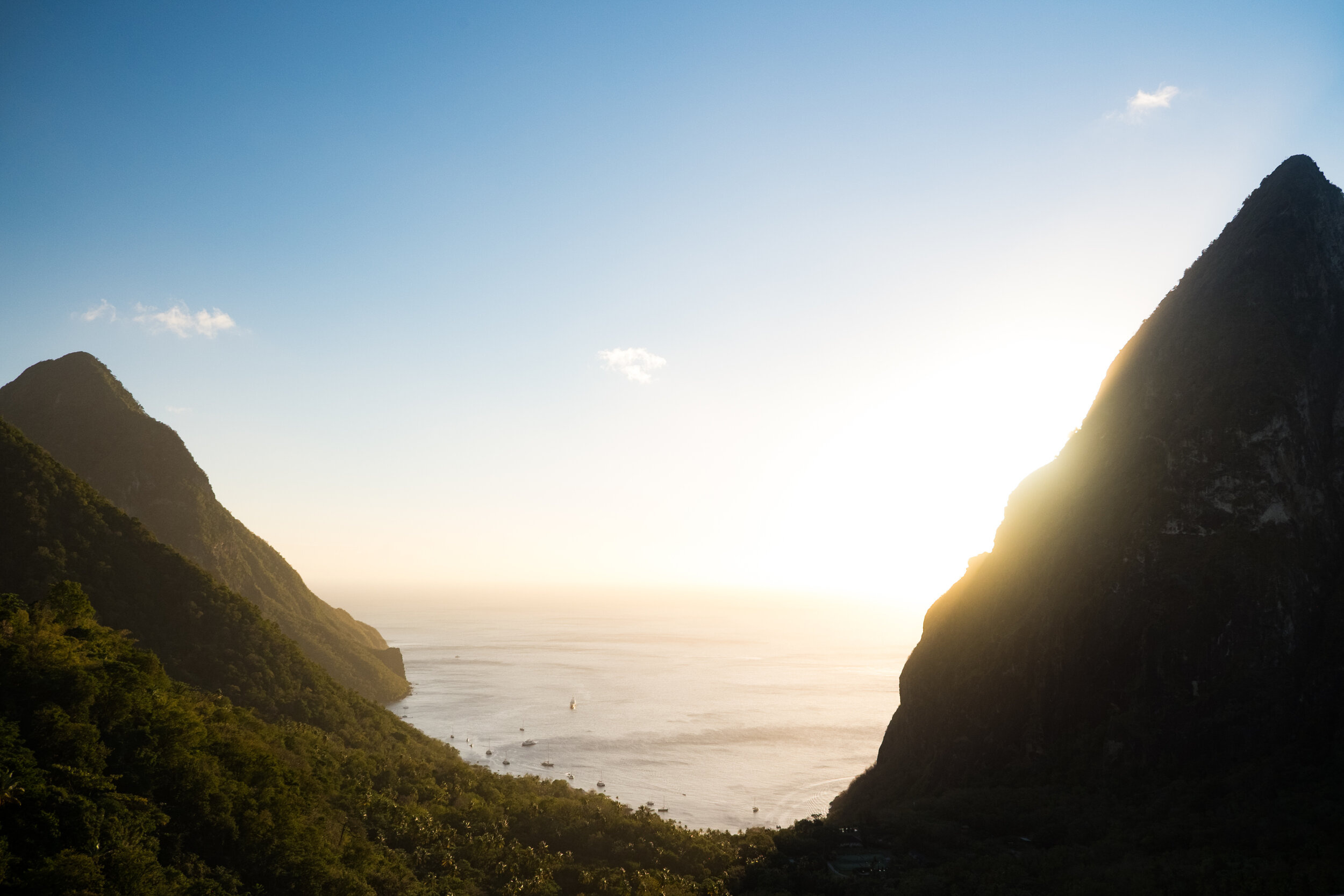 The Pitons, St. Lucia, Passports, Champagne, 2500x1670 HD Desktop