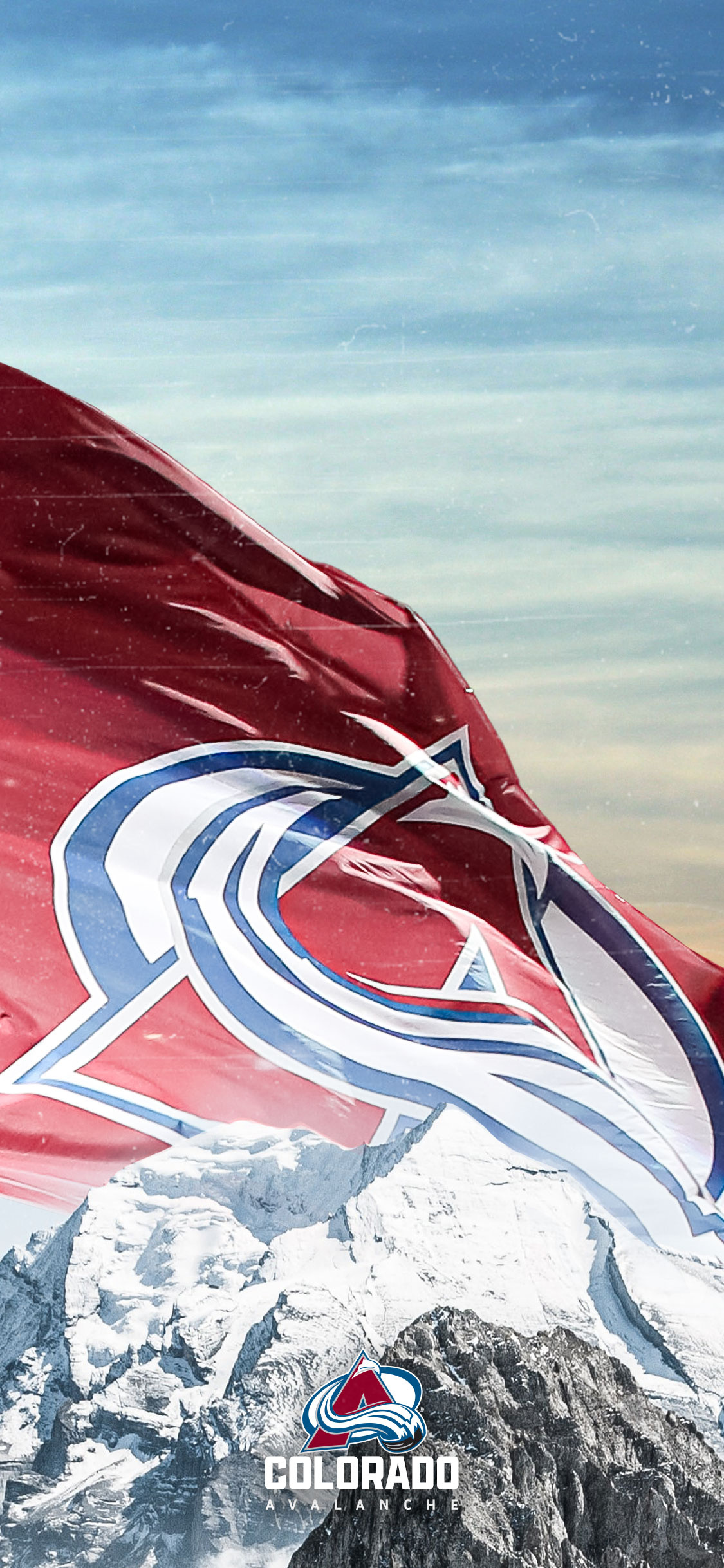 Flag, Colorado Avalanche Wallpaper, 1130x2440 HD Phone