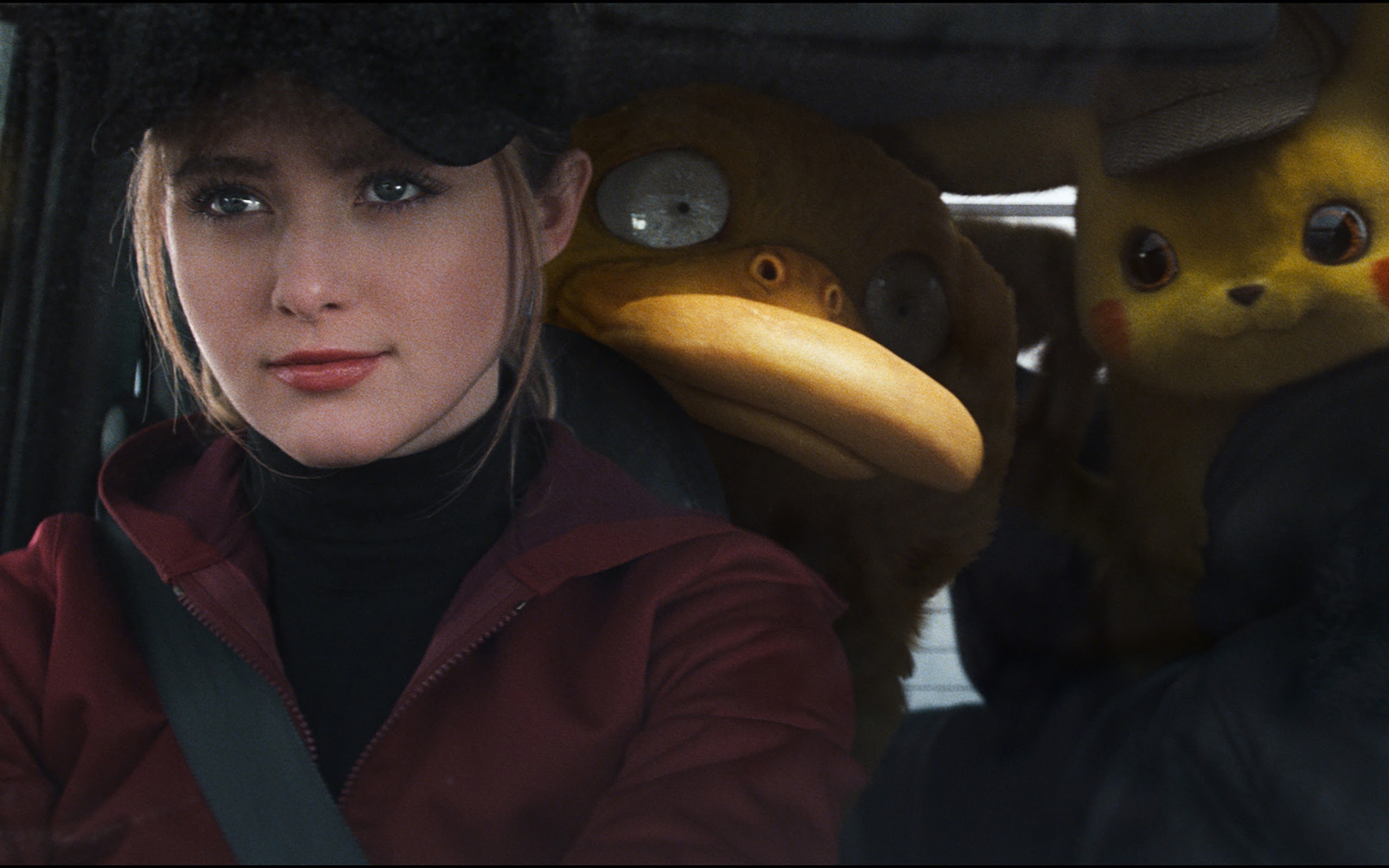 Psyduck and Detective Pikachu, 4k wallpaper on PC, Free download, Quirky duo, 2560x1600 HD Desktop