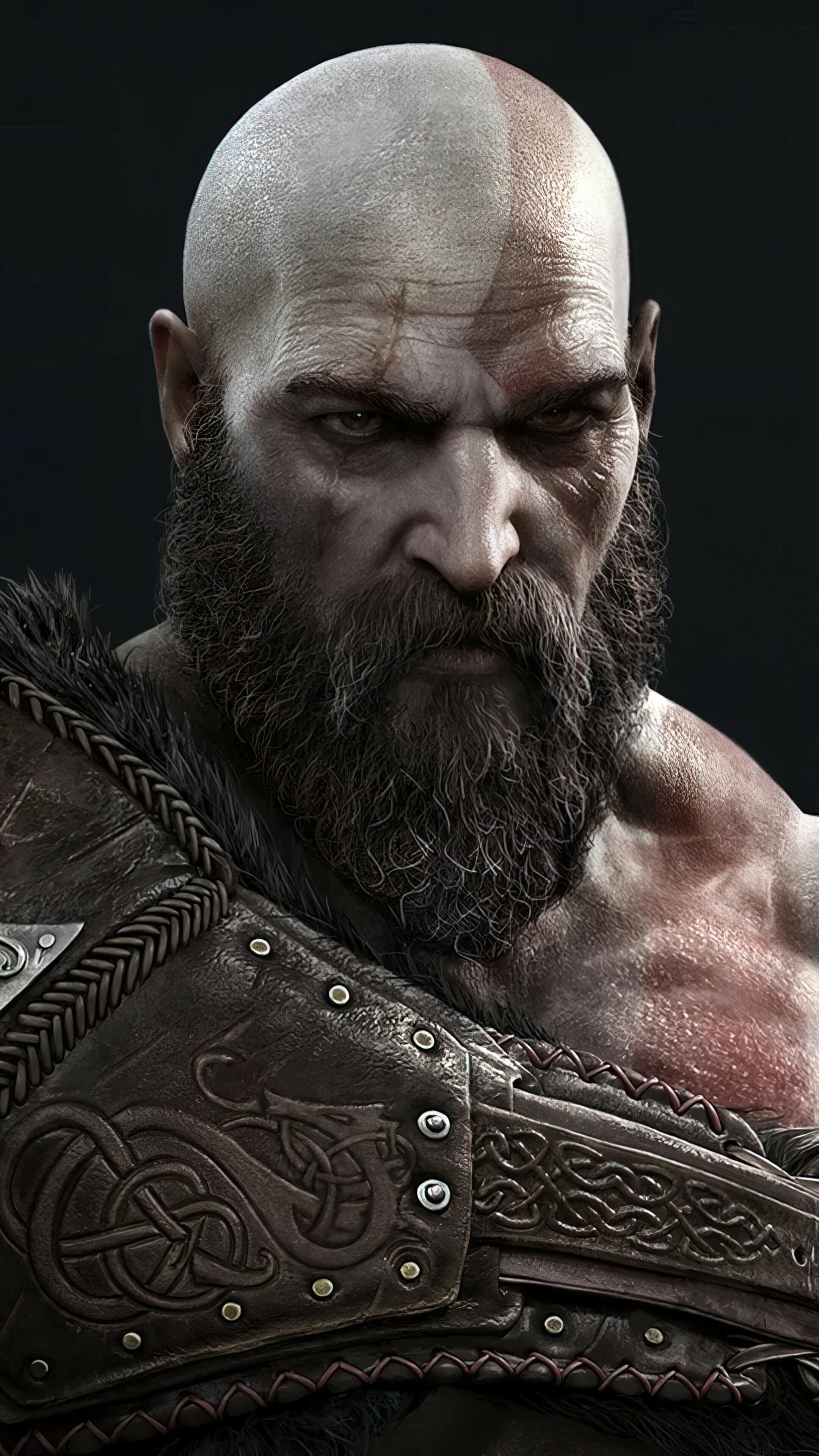 Kratos in God of War Ragnarok, Phone wallpaper, 4K gaming visuals, Norse mythology, 2160x3840 4K Phone