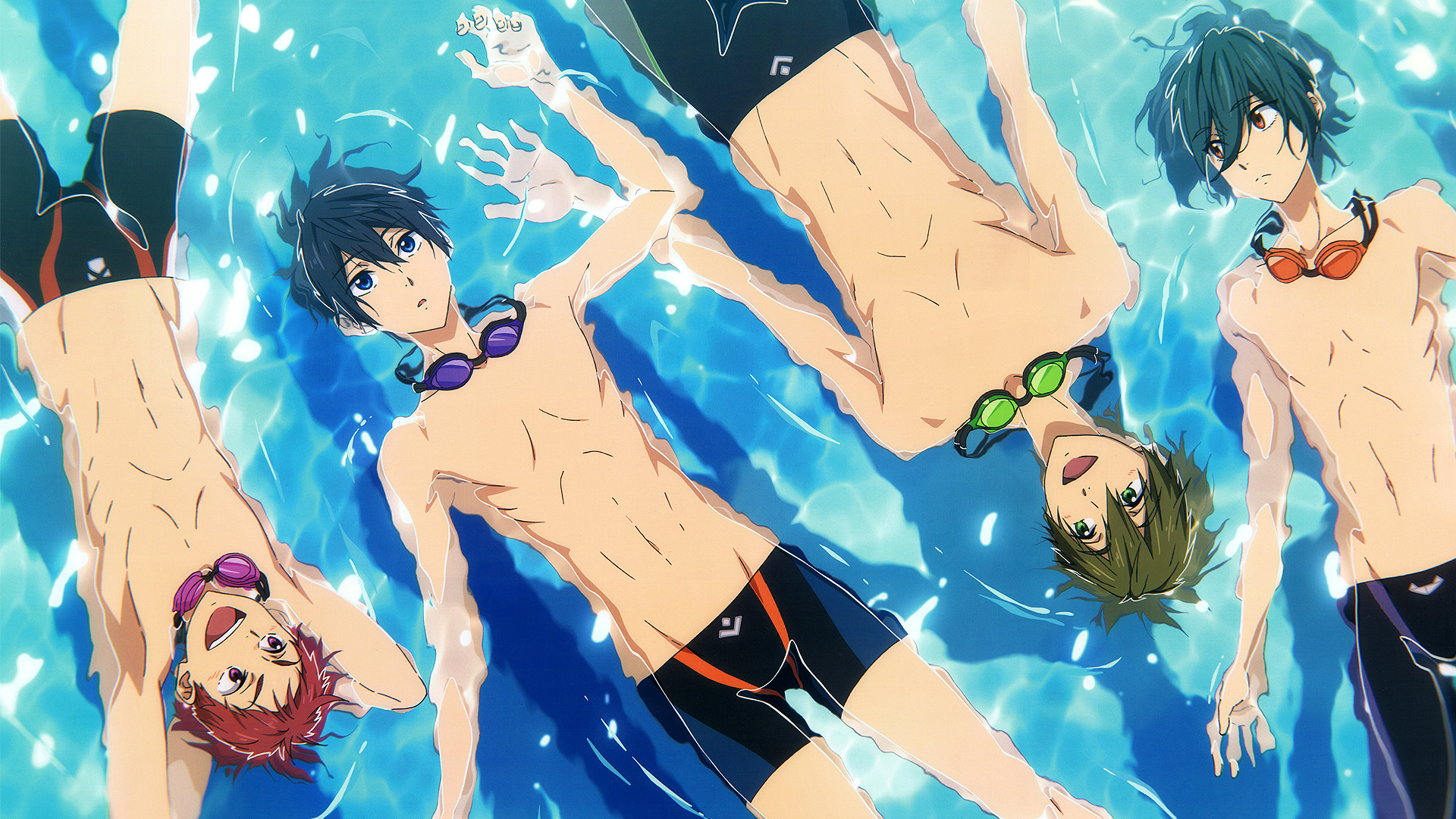 Nagisa Hazuki, Free! anime, Youthful energy, Swim club member, 1920x1080 Full HD Desktop