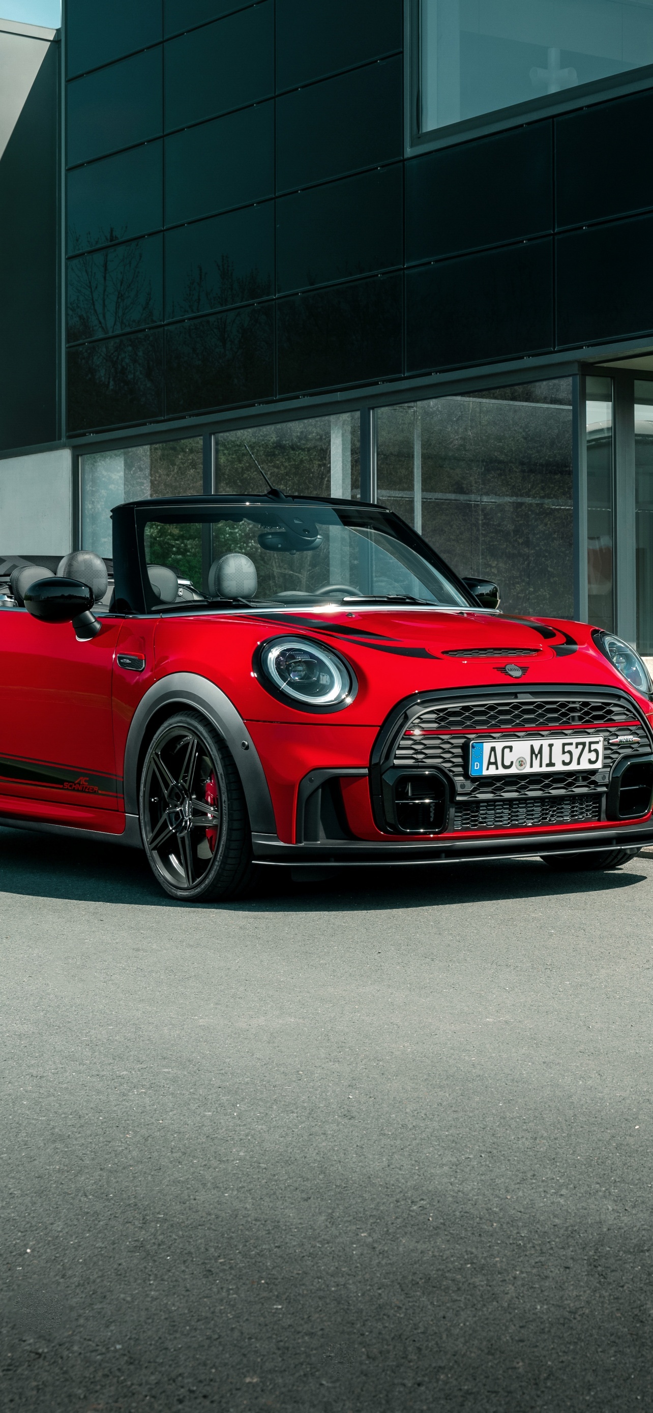 MINI Convertible, Works cabrio, Wallpaper 4k, AC Schnitzer, 1290x2780 HD Phone