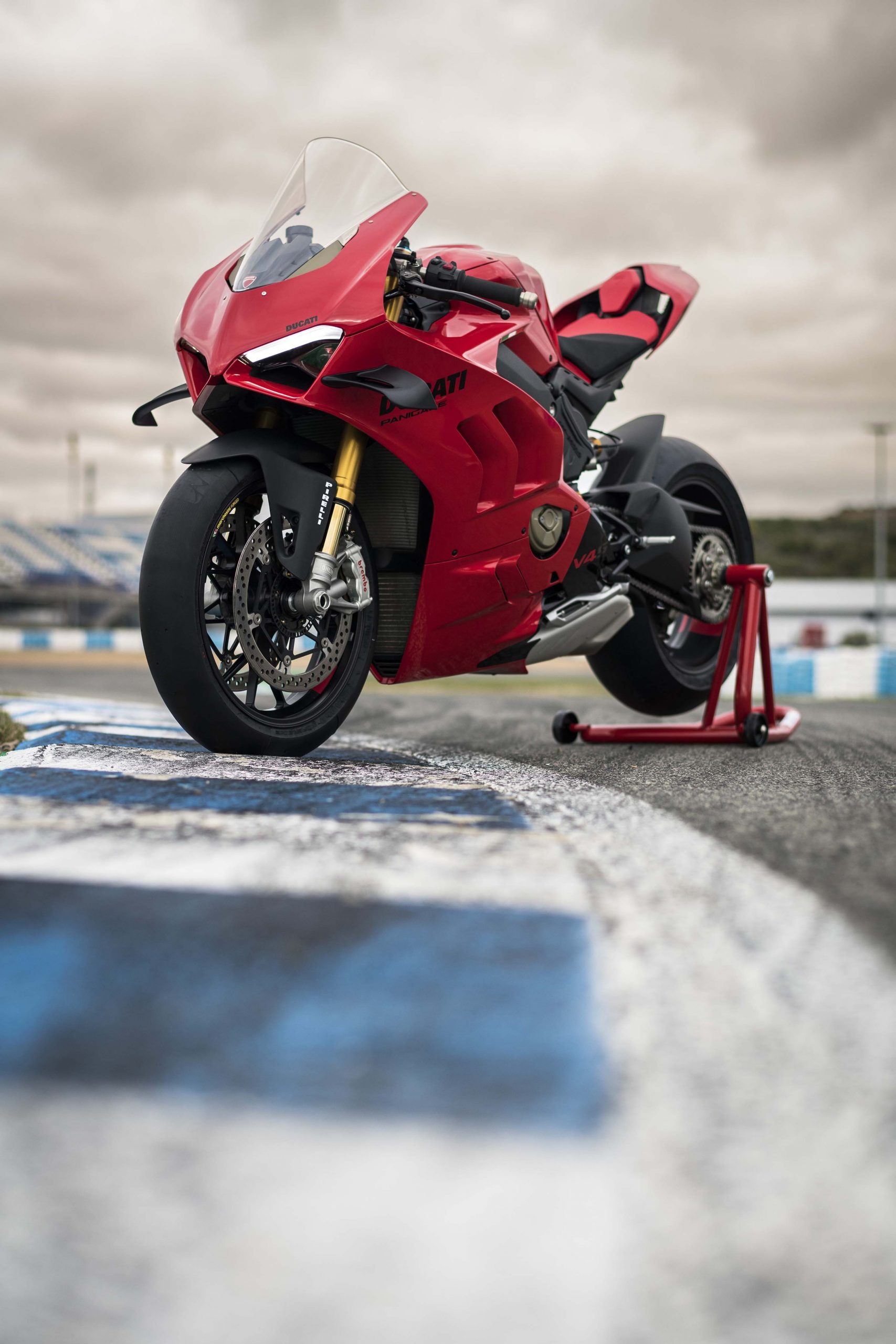 Race Track, Ducati Panigale V4 Wallpaper, 1710x2560 HD Phone