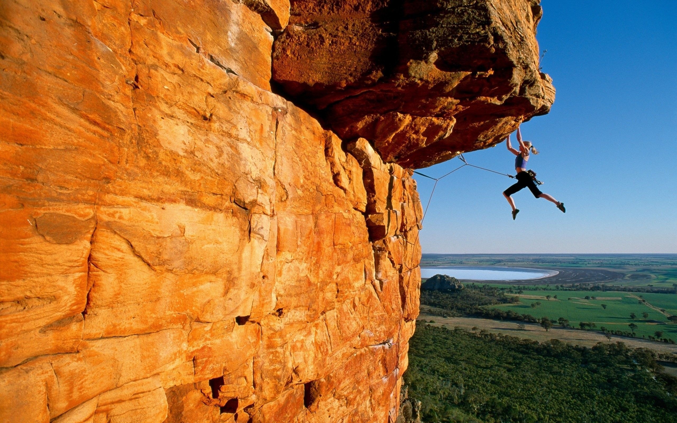 Rock climbing nature wallpapers, 4K HD, Natural beauty, Outdoor adventure, 2560x1600 HD Desktop