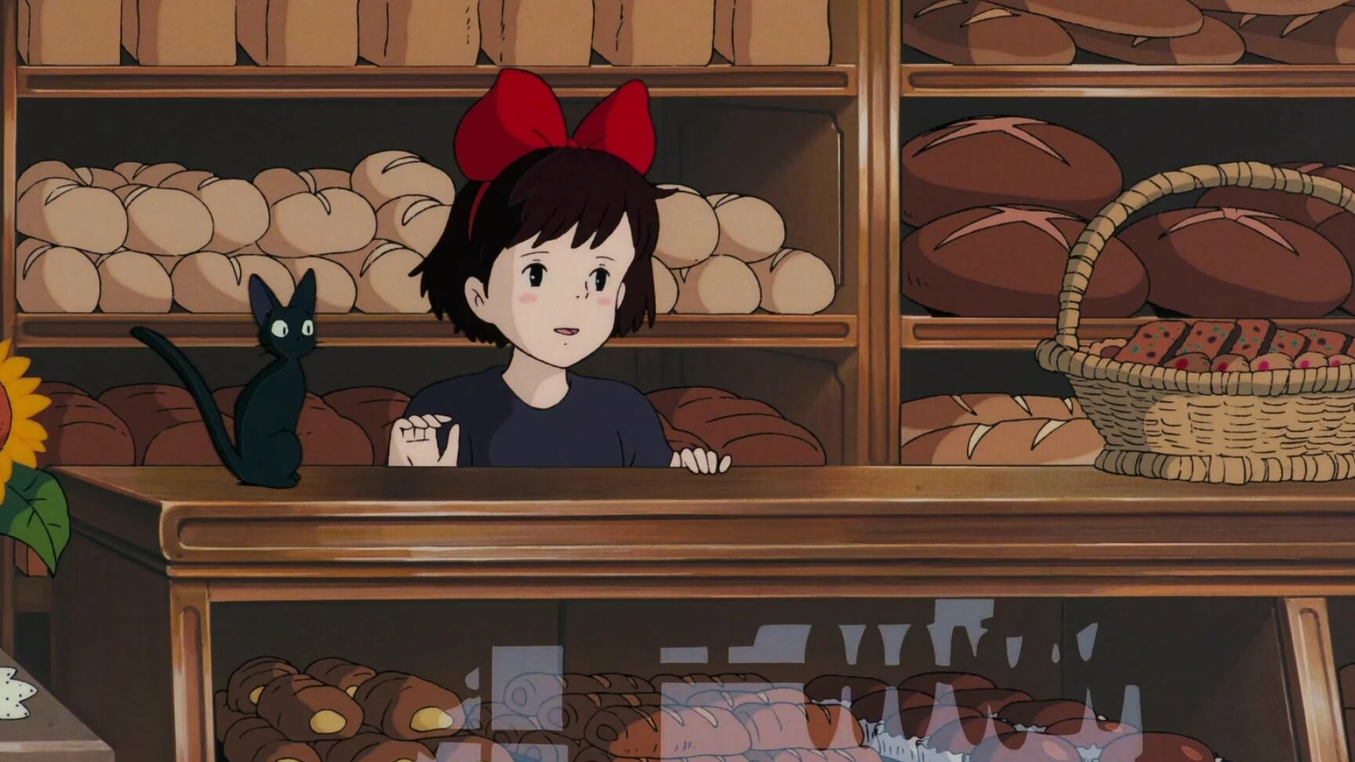 Kiki's Delivery Service, Android wallpaper, Kiki's cat companion, Whimsical adventure, 1920x1080 Full HD Desktop