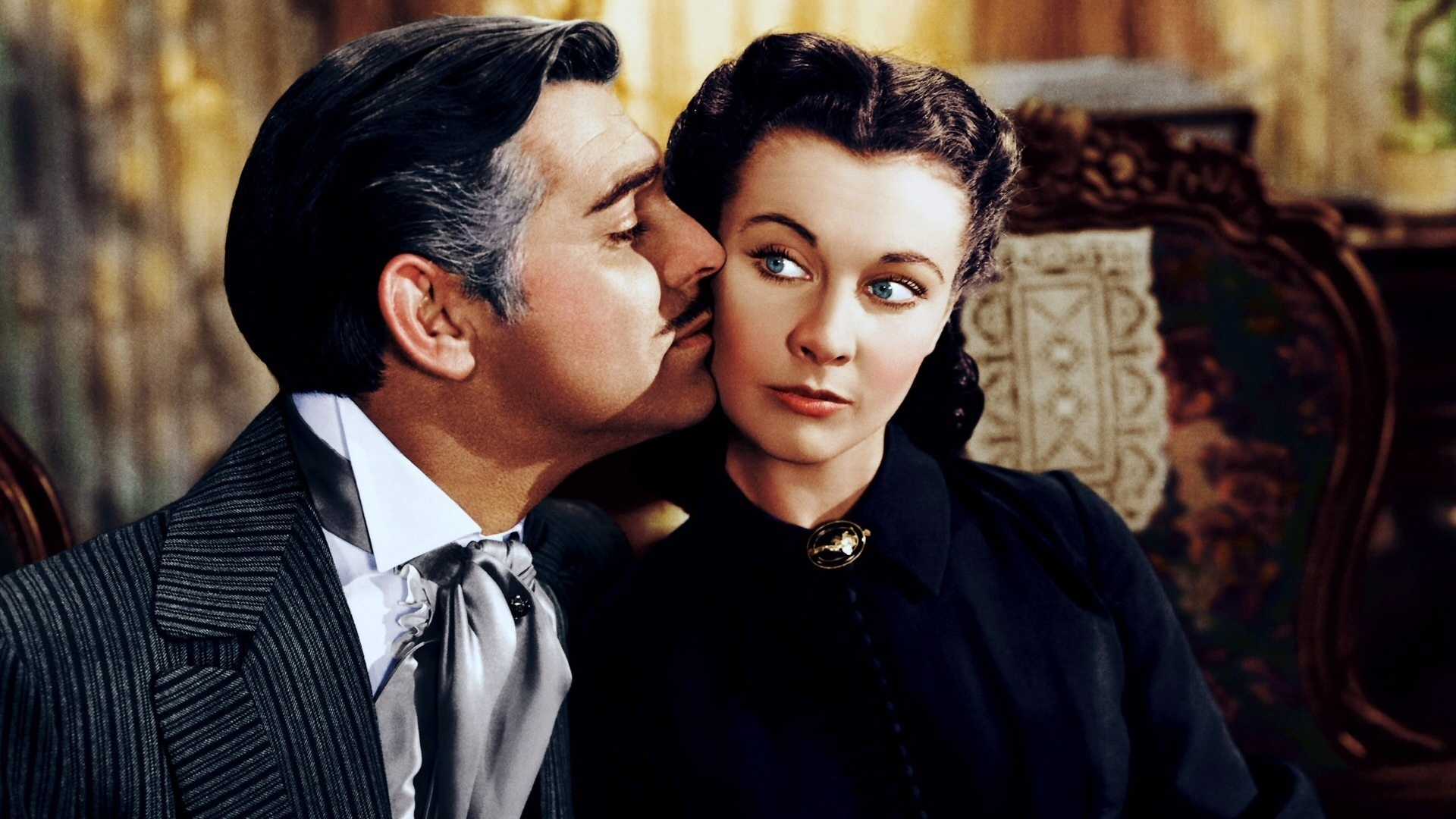 Scarlett O'Hara, Clark Gable Wallpaper, 1920x1080 Full HD Desktop
