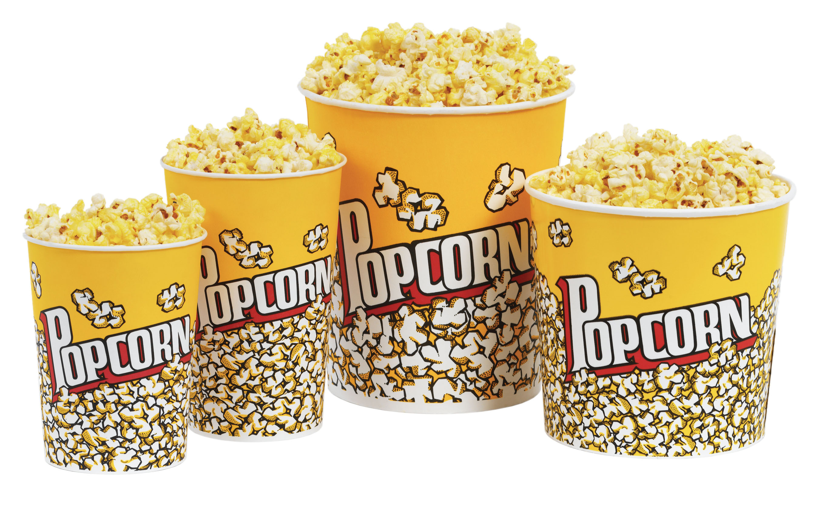 Buckets, Popcorn Wallpaper, 2700x1690 HD Desktop