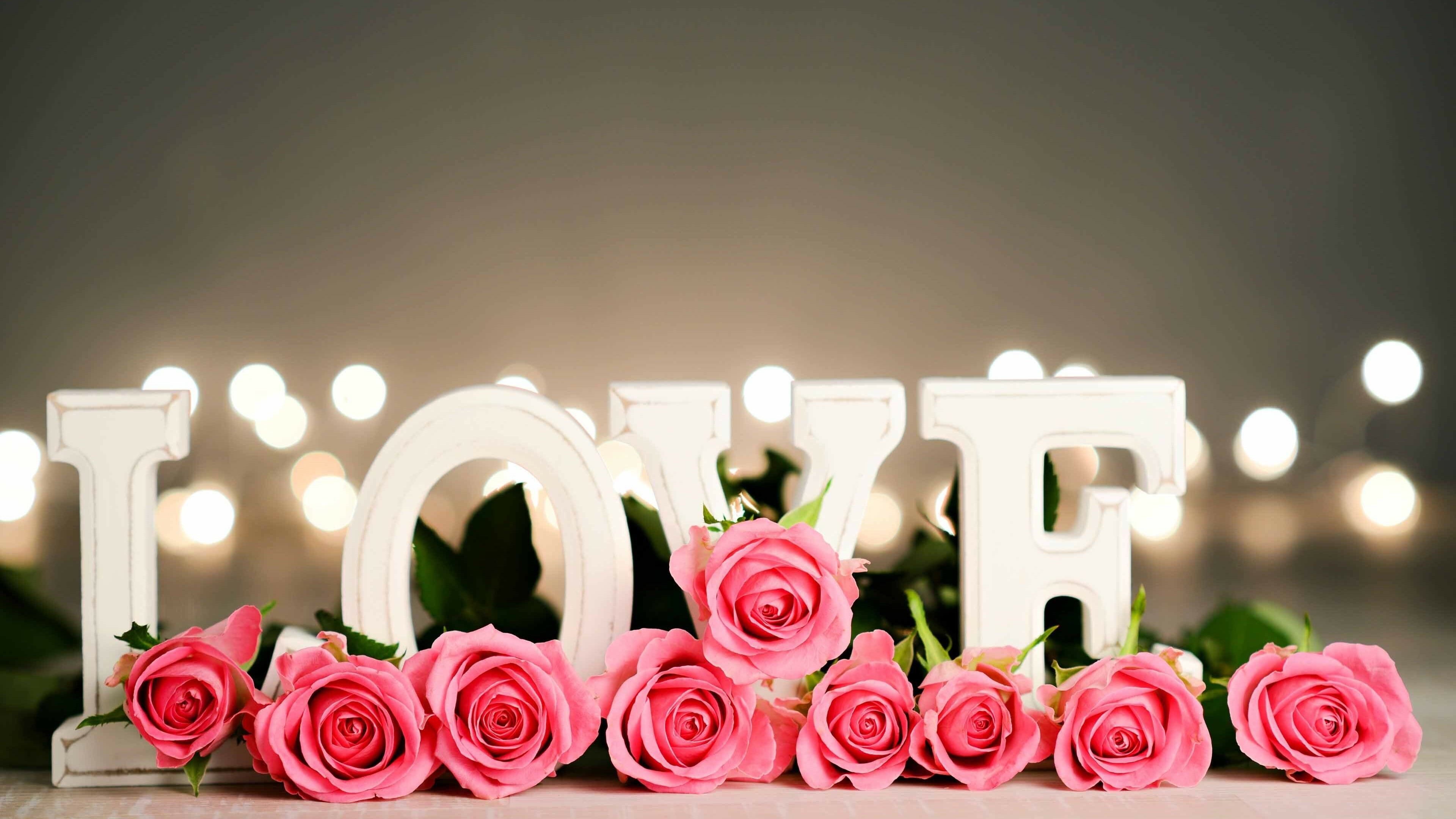 Love, Roses Wallpaper, 3840x2160 4K Desktop