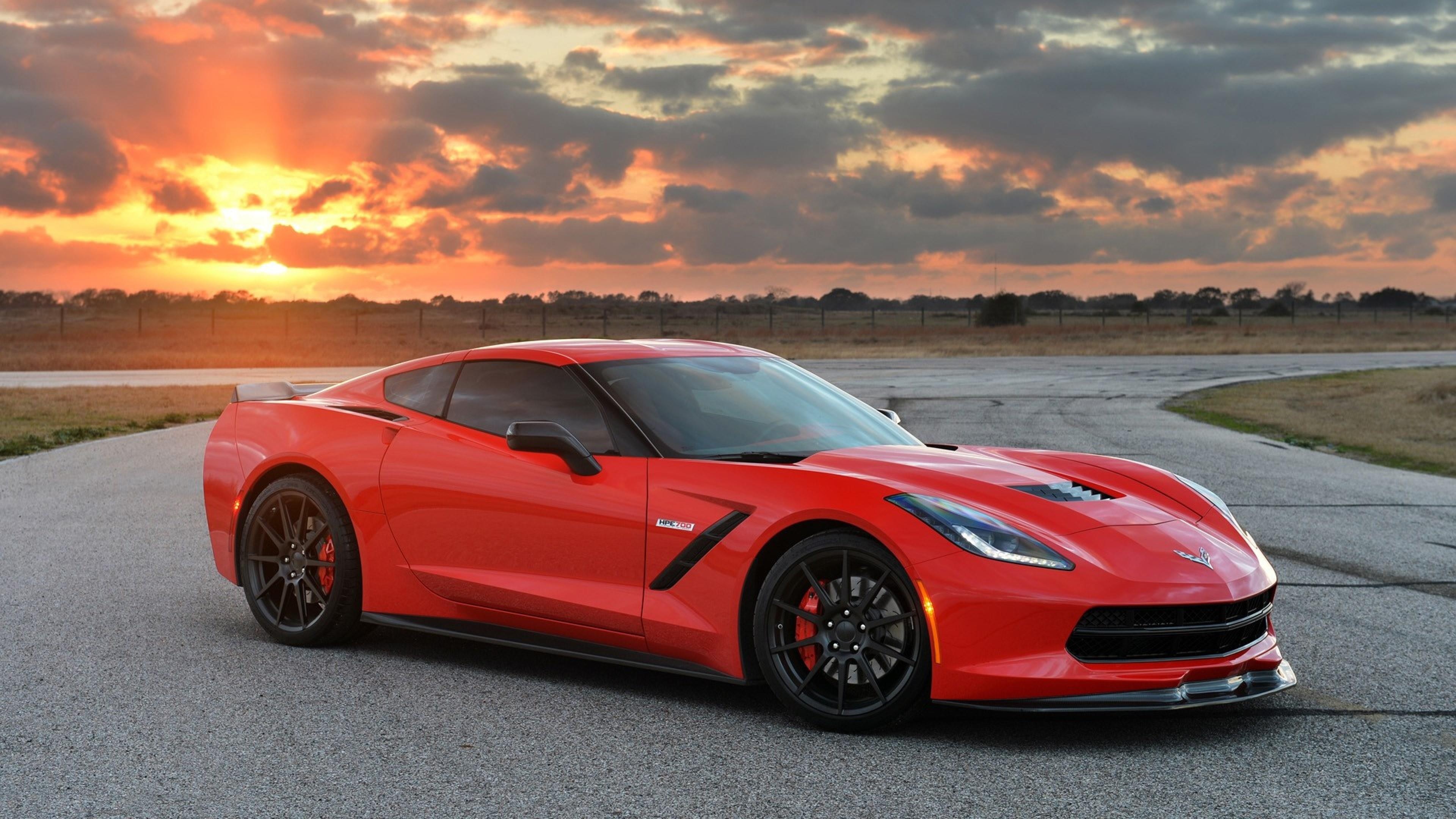 Chevrolet Corvette, C7 wallpapers, Iconic sports car, American muscle, 3840x2160 4K Desktop