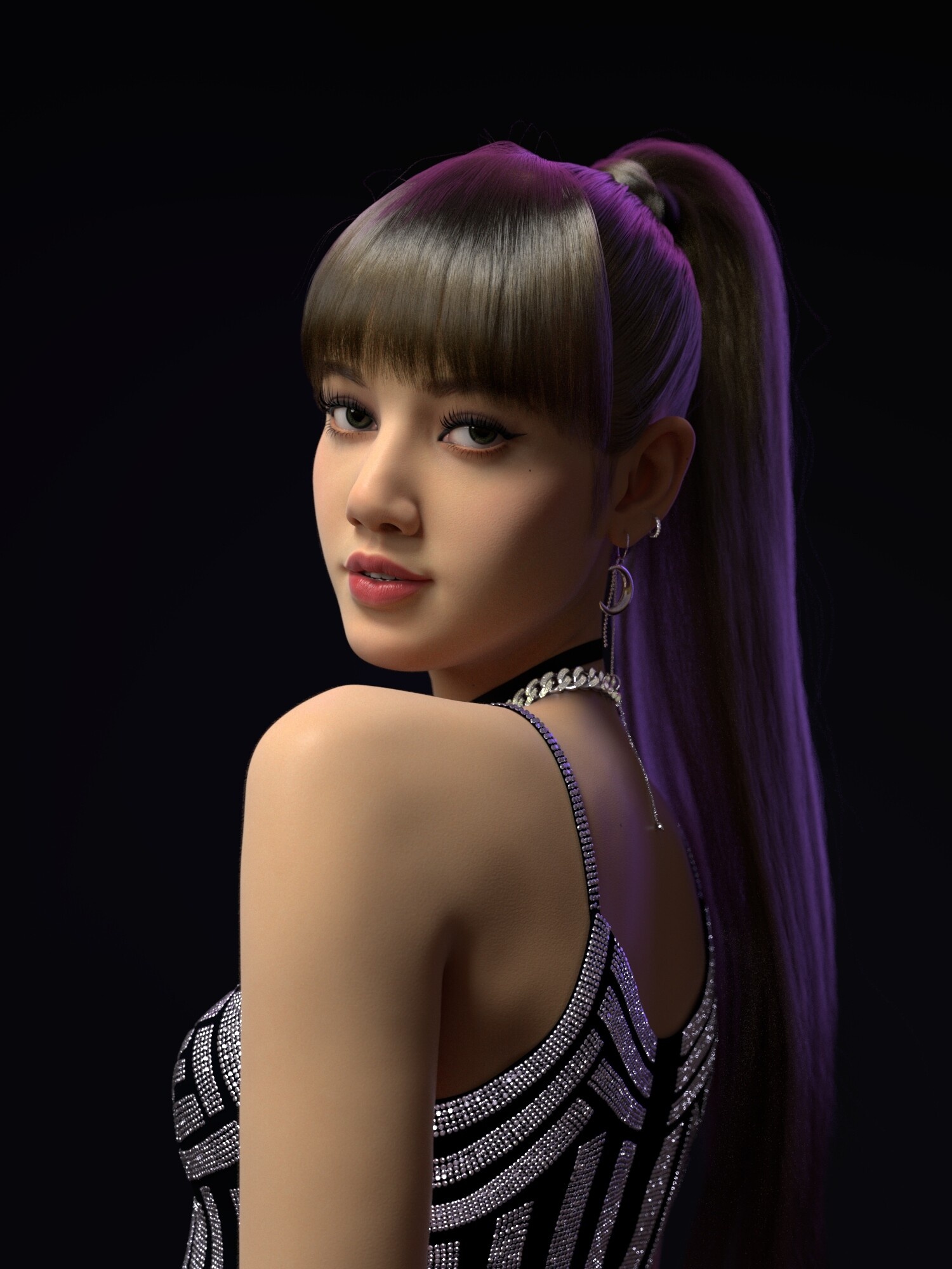 Lisa, Blackpink, Artstation gallery, 1500x2000 HD Phone