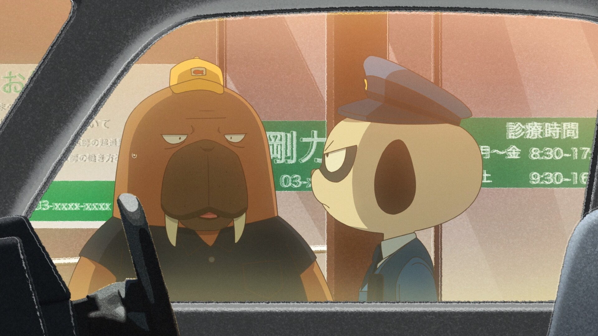 Odd Taxi police, Nefarious reviews, Anime, 1920x1080 Full HD Desktop