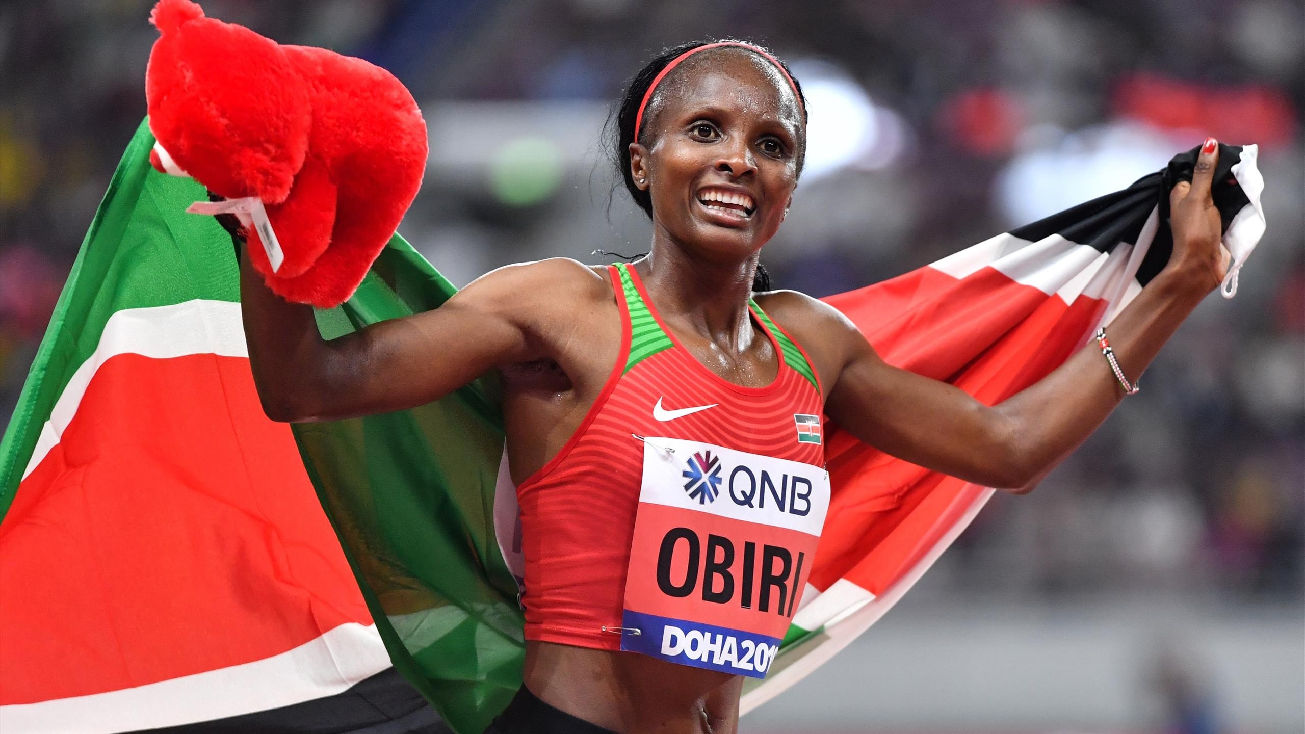 Hellen Obiri, Middle-distance runner, 2560x1440 HD Desktop