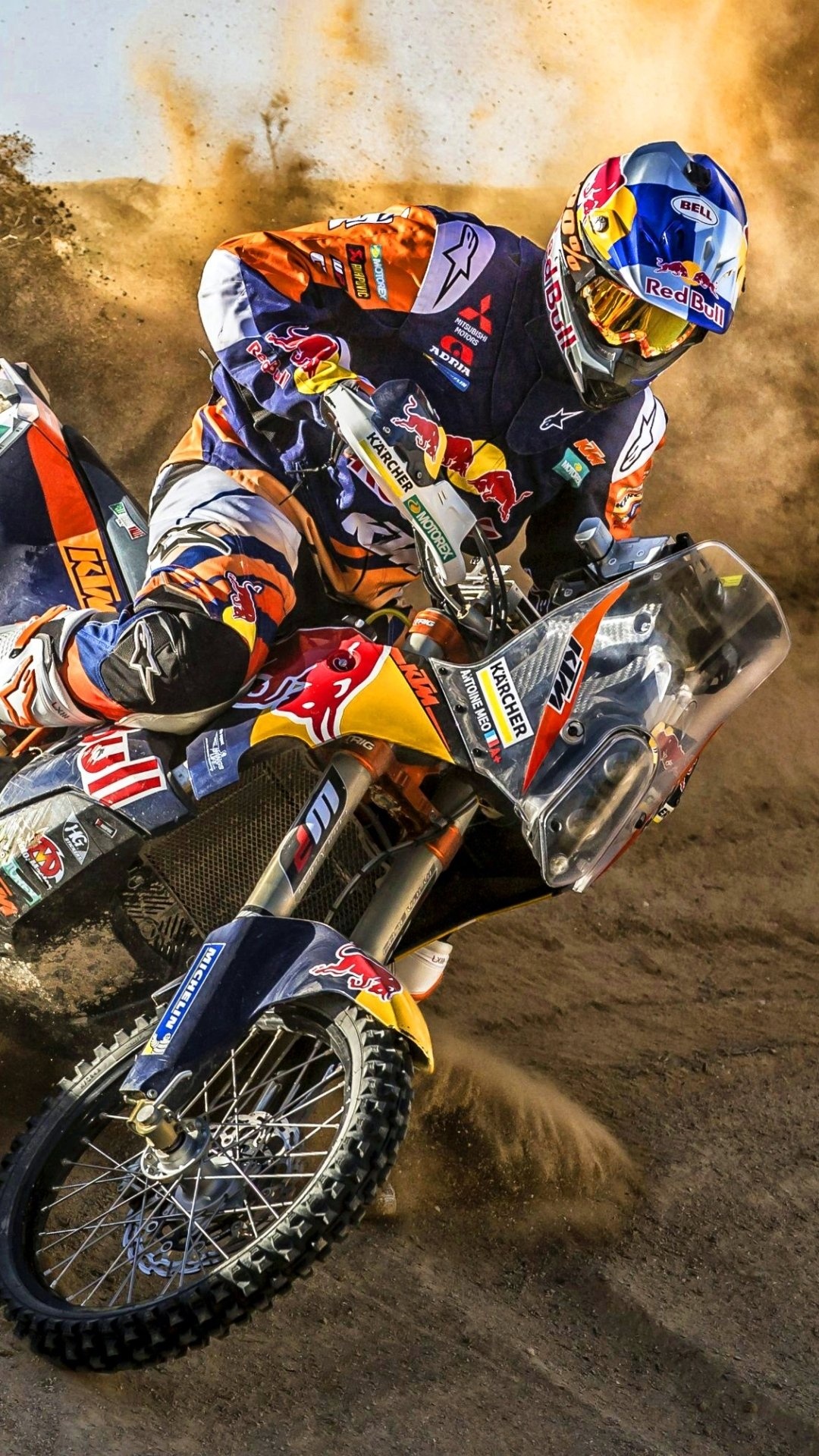 Adrenaline rush, Extreme sport, Motocross action, Thrilling jumps, 1080x1920 Full HD Phone