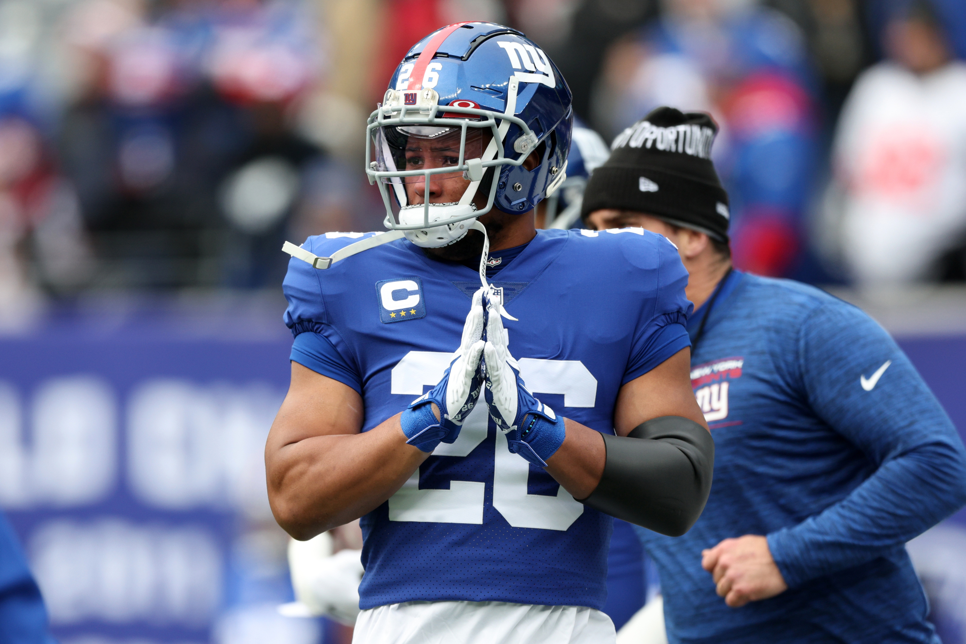 Saquon Barkley, Sports, Offense, Giants fans, 3200x2140 HD Desktop