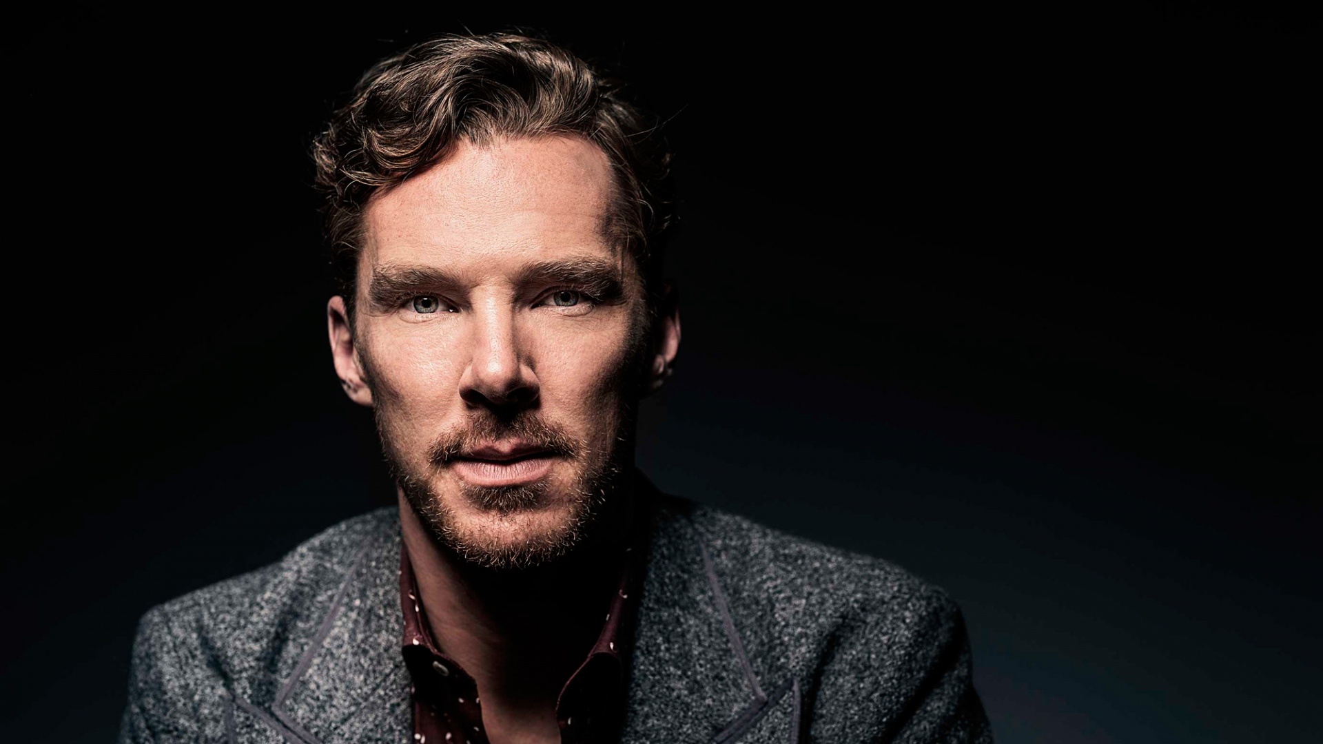 Benedict Cumberbatch, Captivating wallpaper, Cinematic charm, Celebrity face, 1920x1080 Full HD Desktop