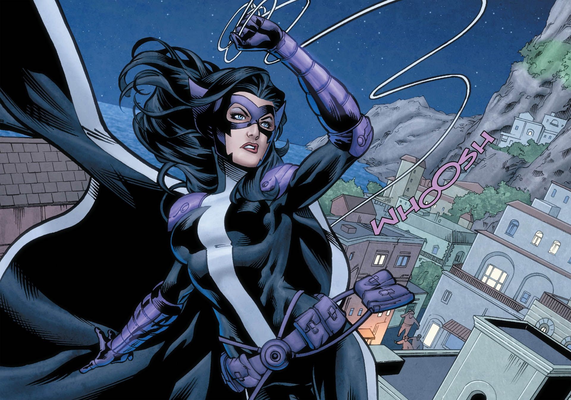 Birds of Prey, The Huntress, DC Comics, 1920x1350 HD Desktop