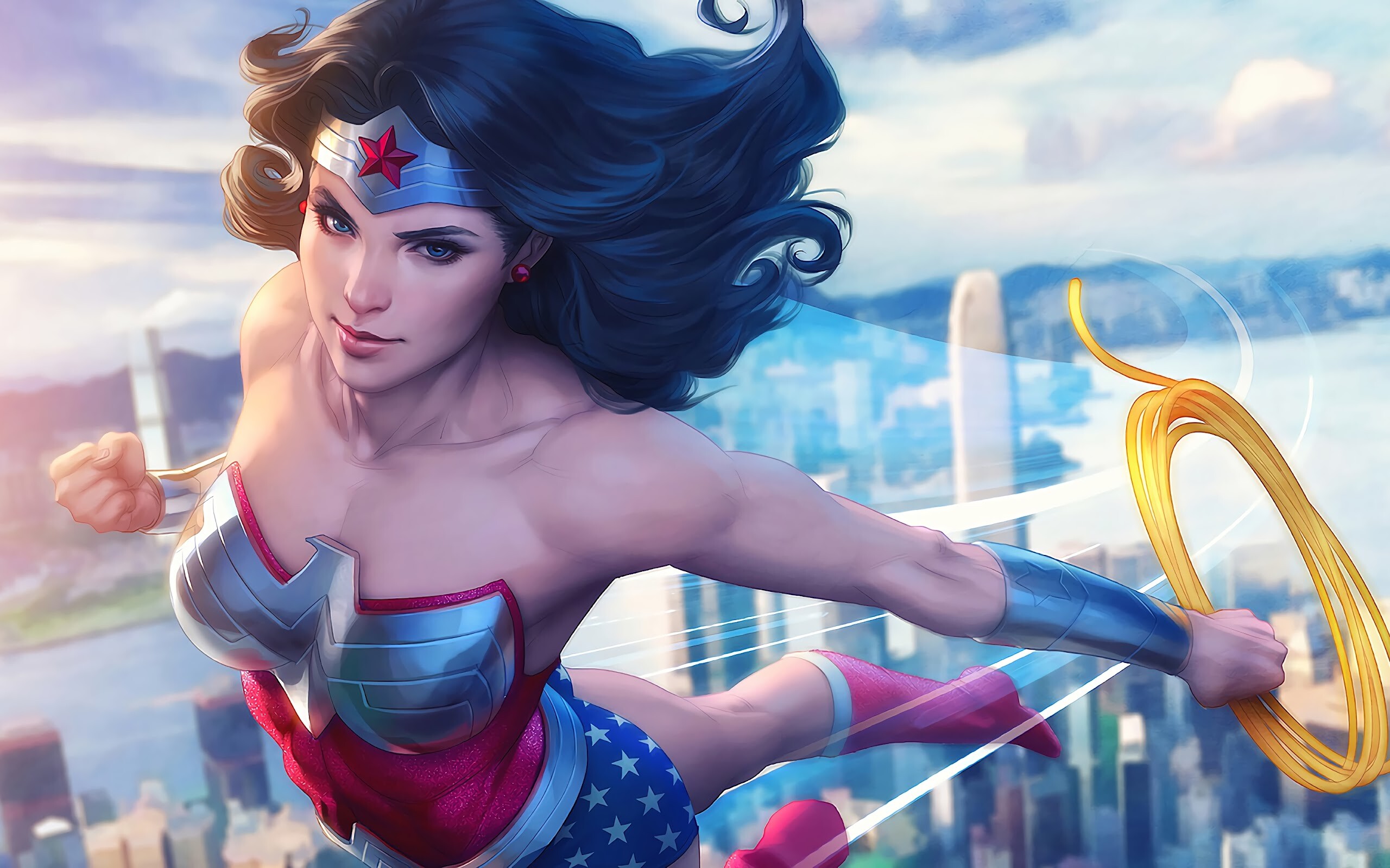 Wonder Woman Game, PC desktop, 4k wallpaper, Free download, 2560x1600 HD Desktop