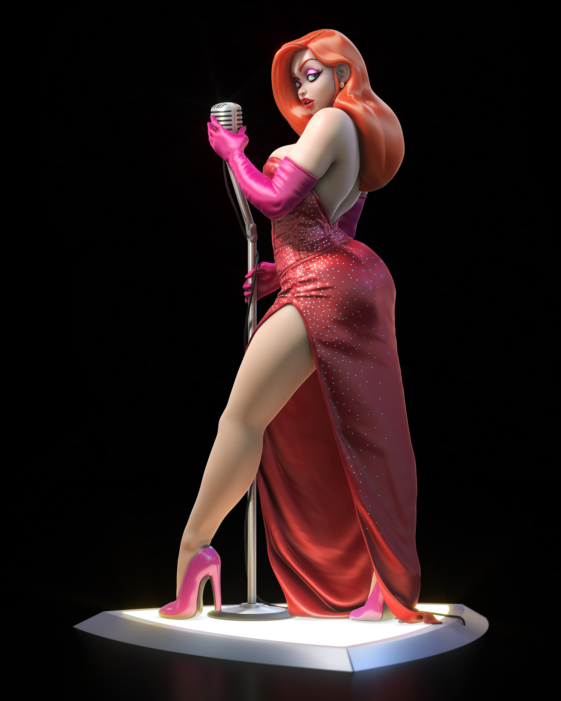 Jessica Rabbit, Animated character, ArtStation, Jessica Rabbit, 1920x2400 HD Phone