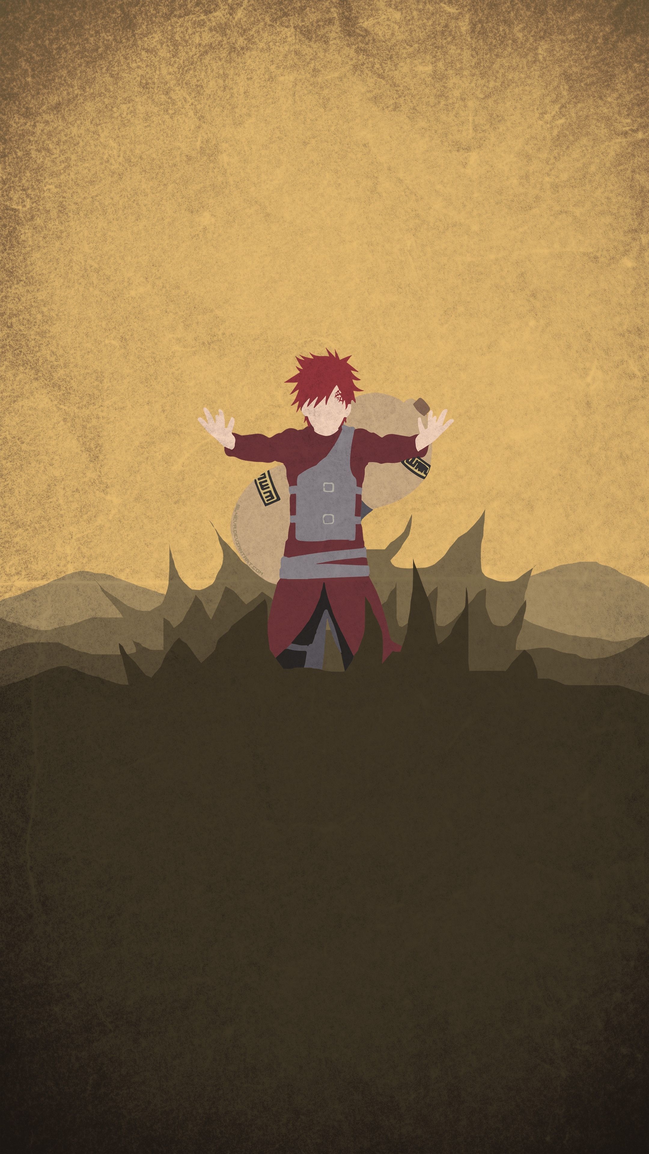 Naruto Gaara iPhone wallpapers, Fiery determination, Elemental mastery, Unbreakable bonds, 2160x3840 4K Phone