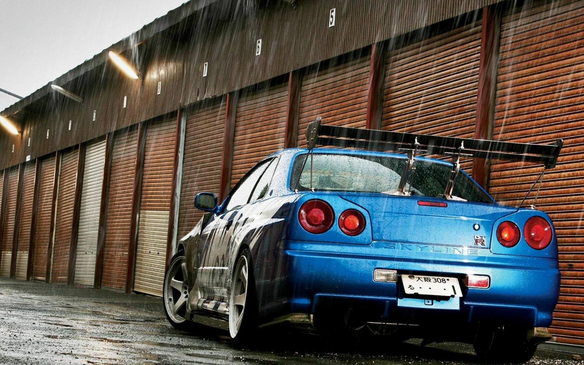 Blue coupe Nissan Skyline GT-R R34, JDM car, Blue cars, Nissan sports car, 1920x1200 HD Desktop