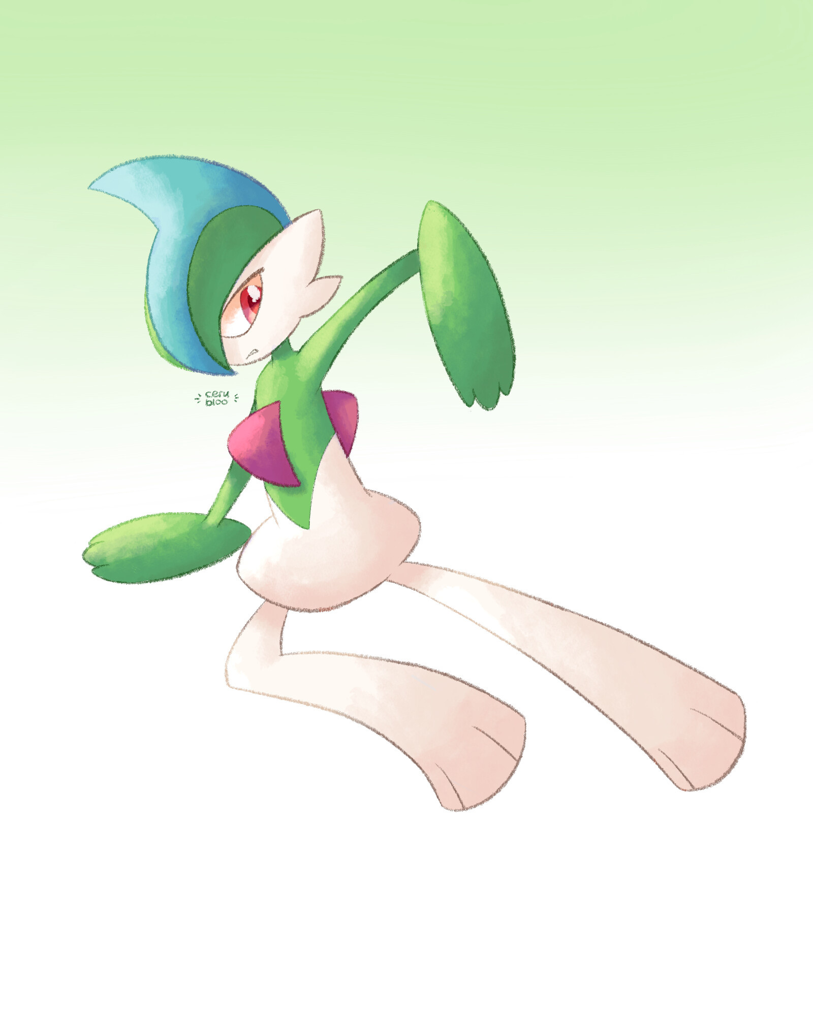 Artstation Gallant Gallade, Incredible artwork, Dazzling details, Artistic vision, 1600x2000 HD Phone