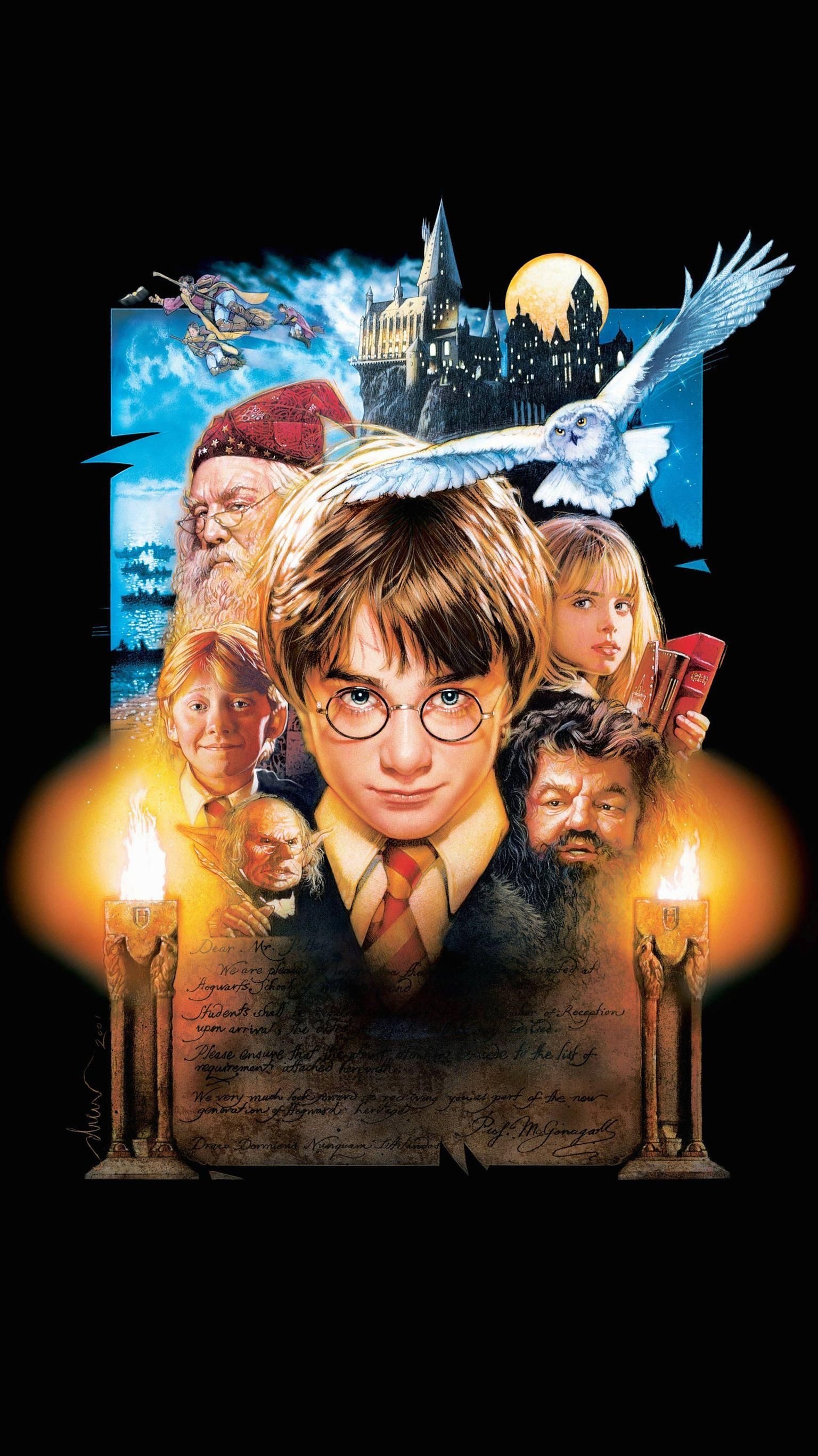 Philosopher's Stone, Phone wallpaper, Movie poster, 1540x2740 HD Phone